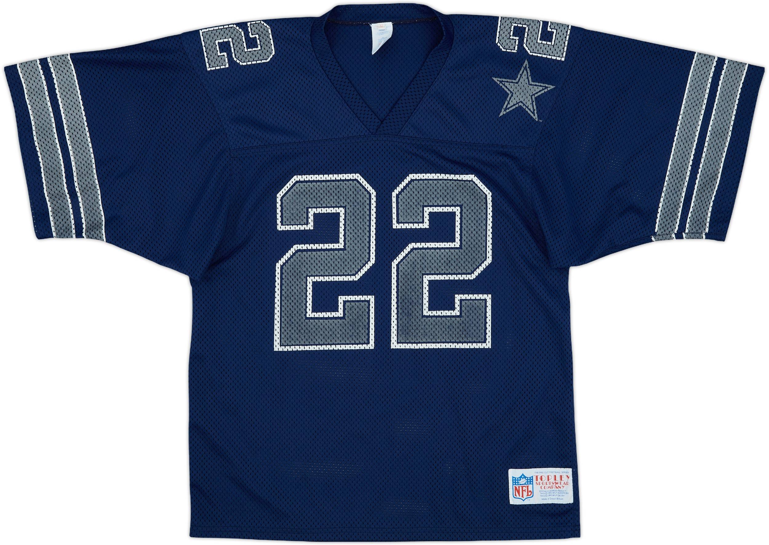 1990 Dallas Cowboys #22 Topley Sportswear Home Jersey - 8/10 - (M)