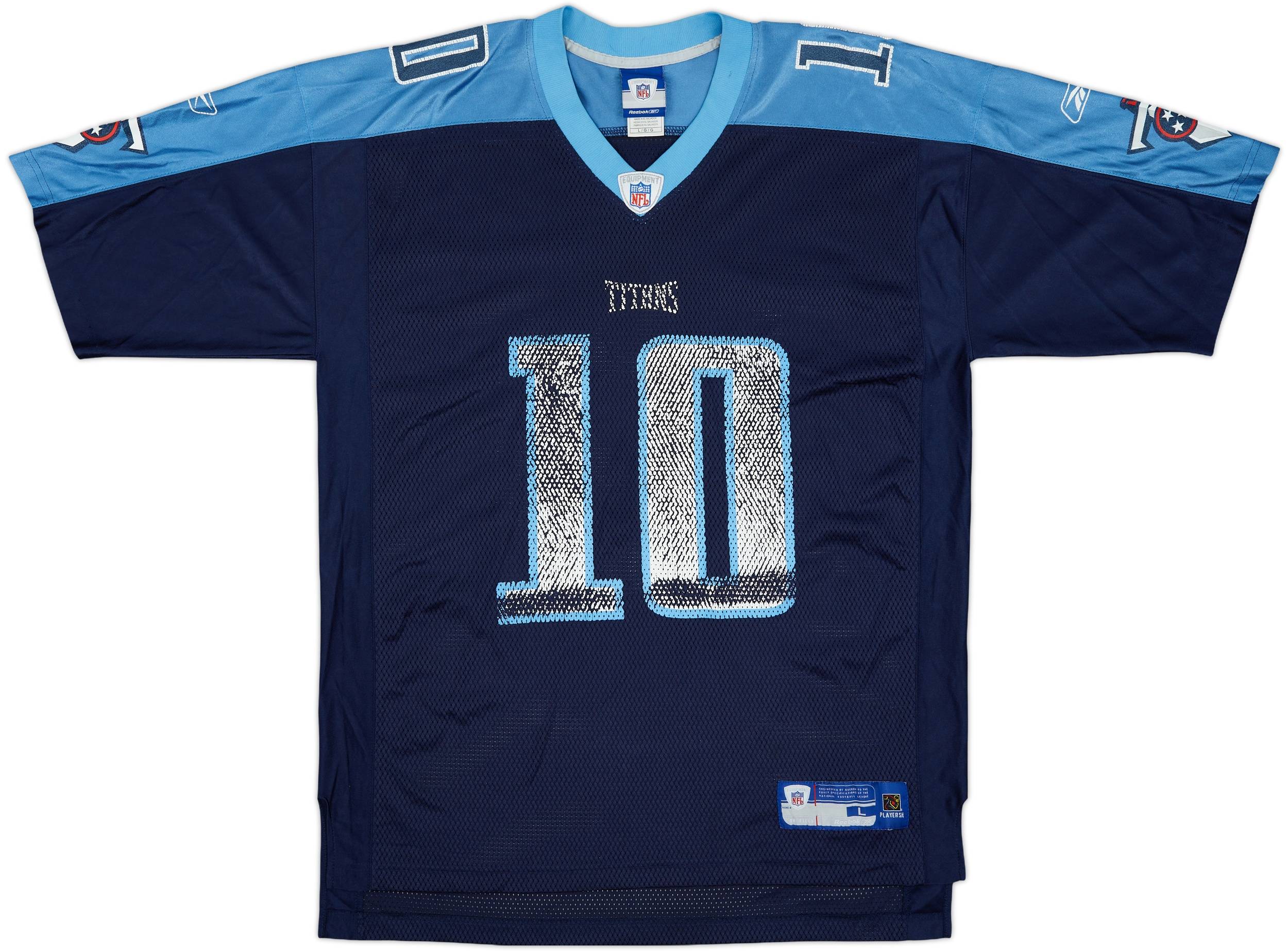 2006 Tennessee Titans Young #10 Reebok On Field Home Jersey - 5/10 - (L)