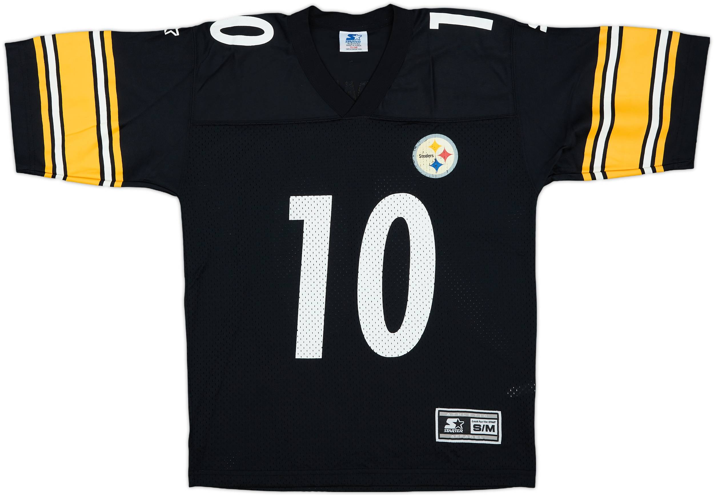 1997-98 Pittsburgh Steelers Stewart #10 Starter Home Jersey - 7/10 - (M.Boys)