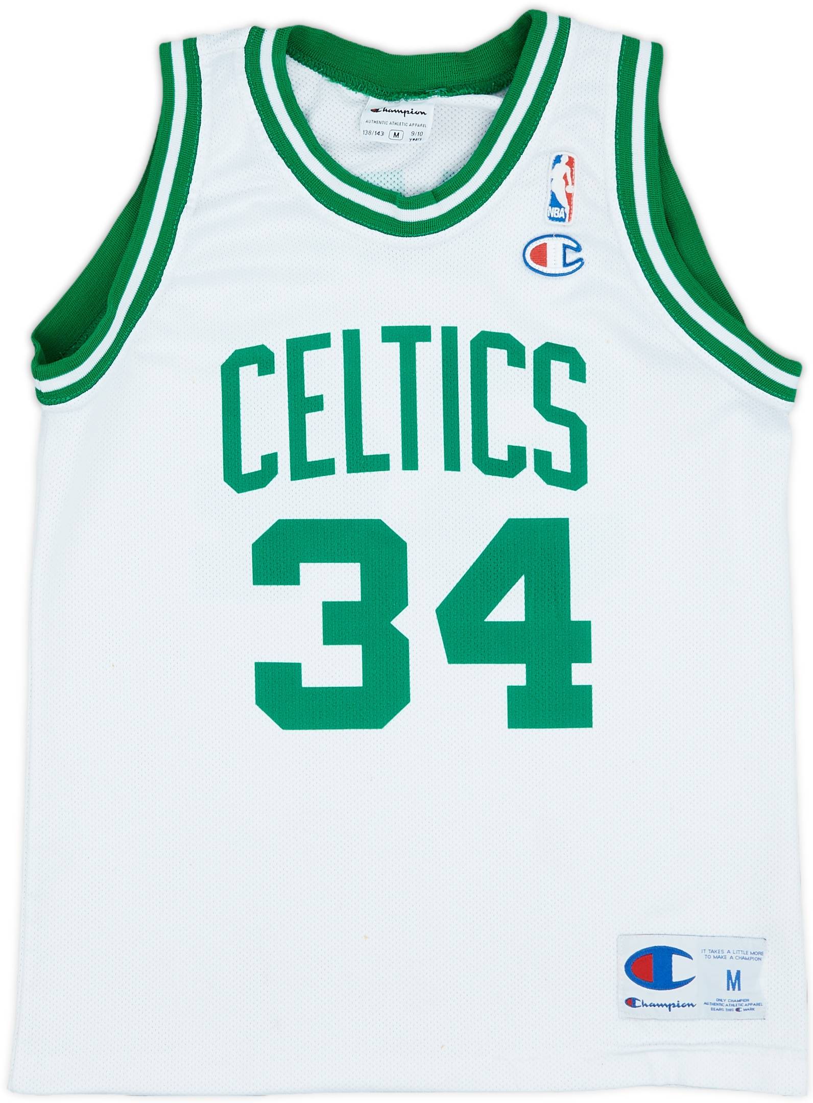 1998-06 Boston Celtics Pierce #34 Champion Home Jersey - 6/10 - (M.Boys)