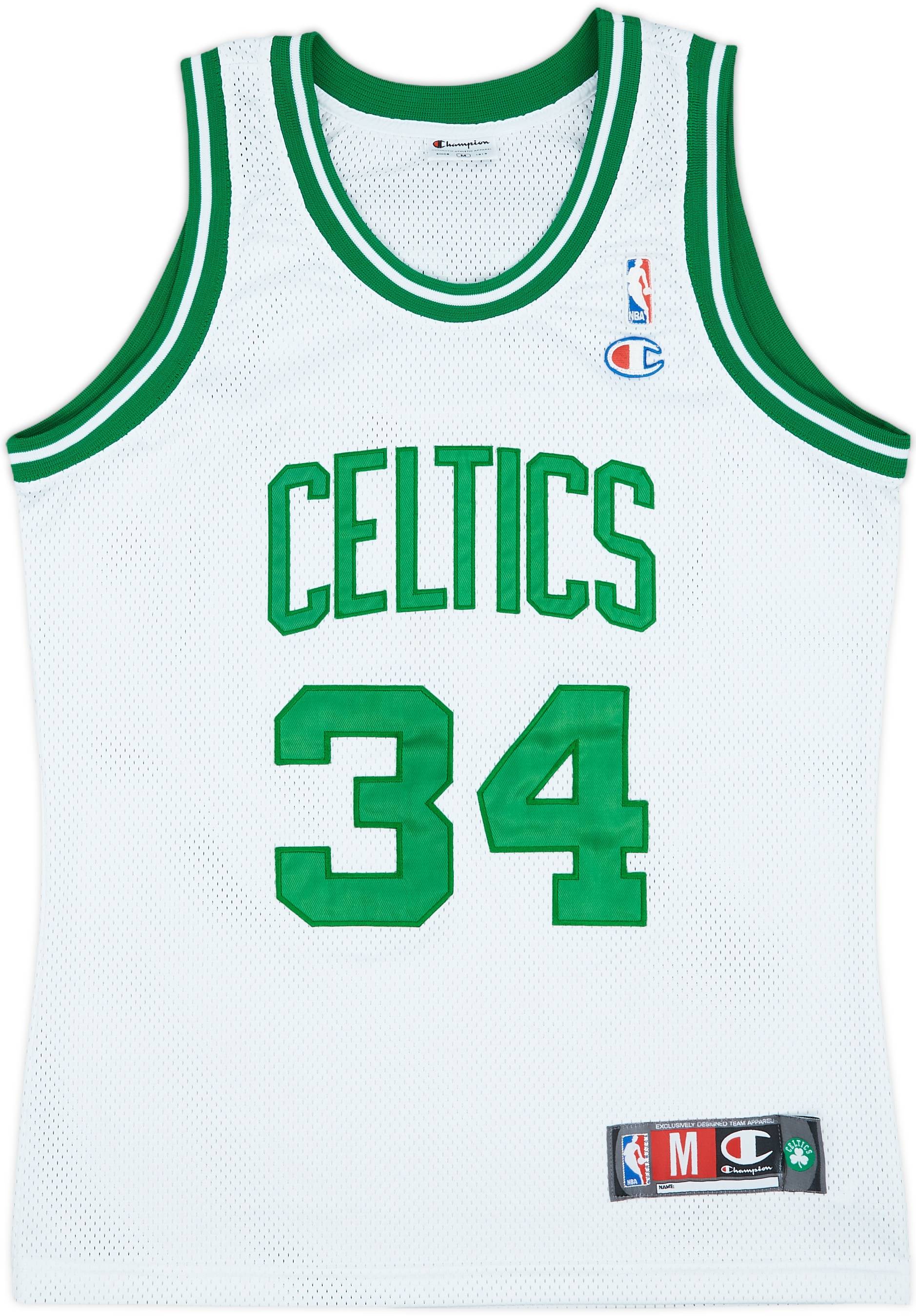 1998-06 Boston Celtics Pierce #34 Champion Authentic Home Jersey - 7/10 - (M)