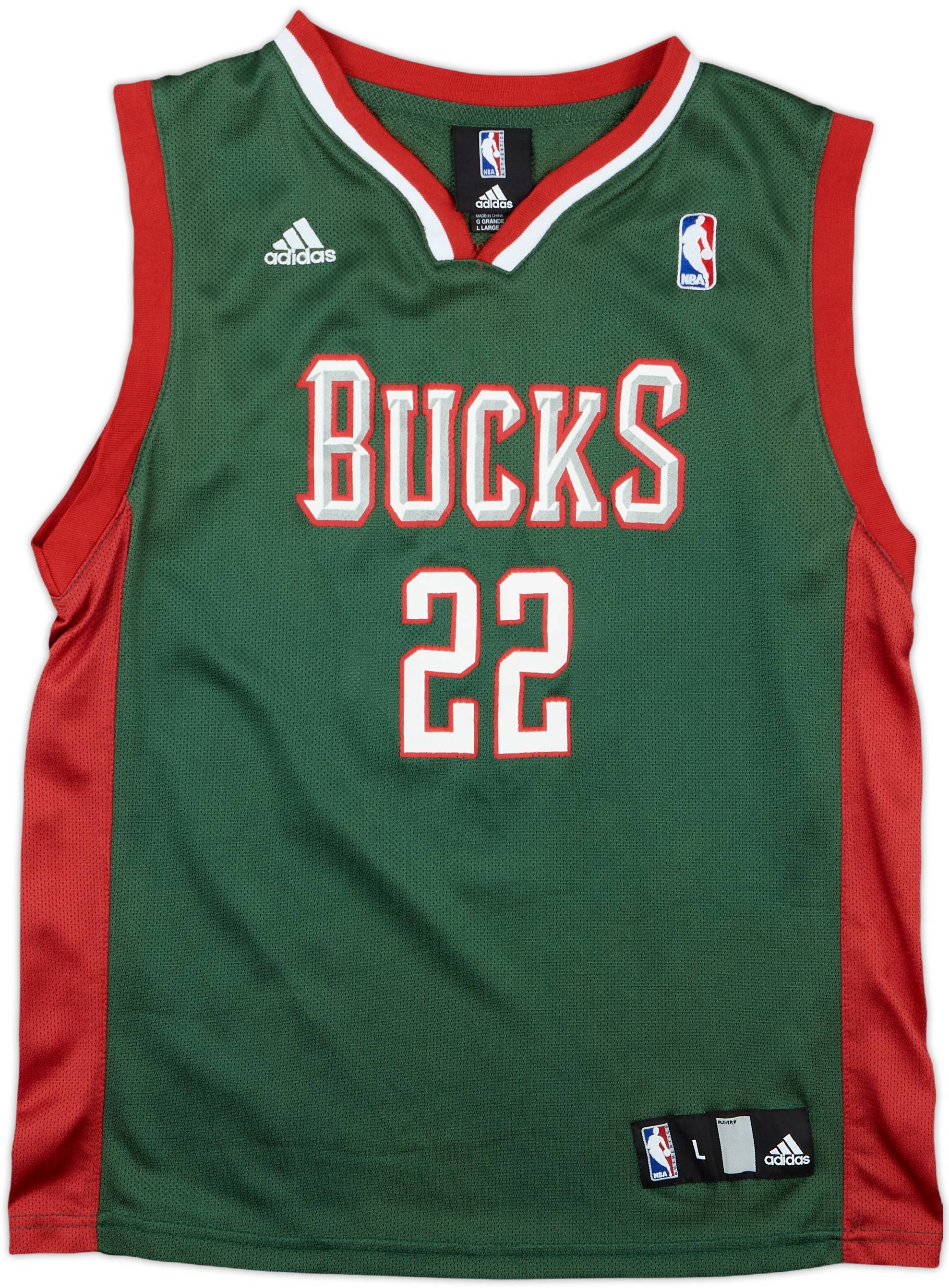 2006-10 Milwaukee Bucks Redd #22 adidas Away Jersey 6/10