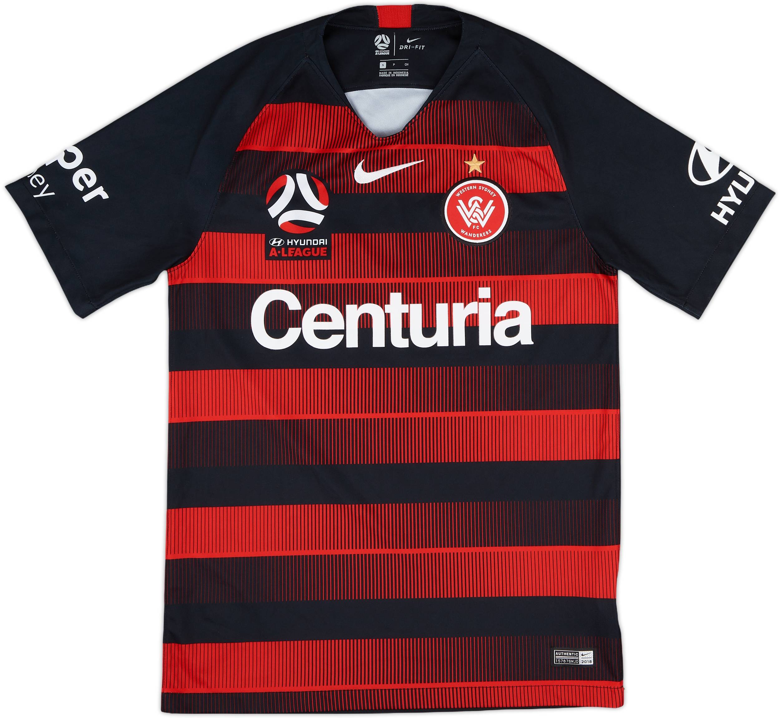 2018-19 Western Sydney Wanderers Home Shirt - 9/10 - (S)