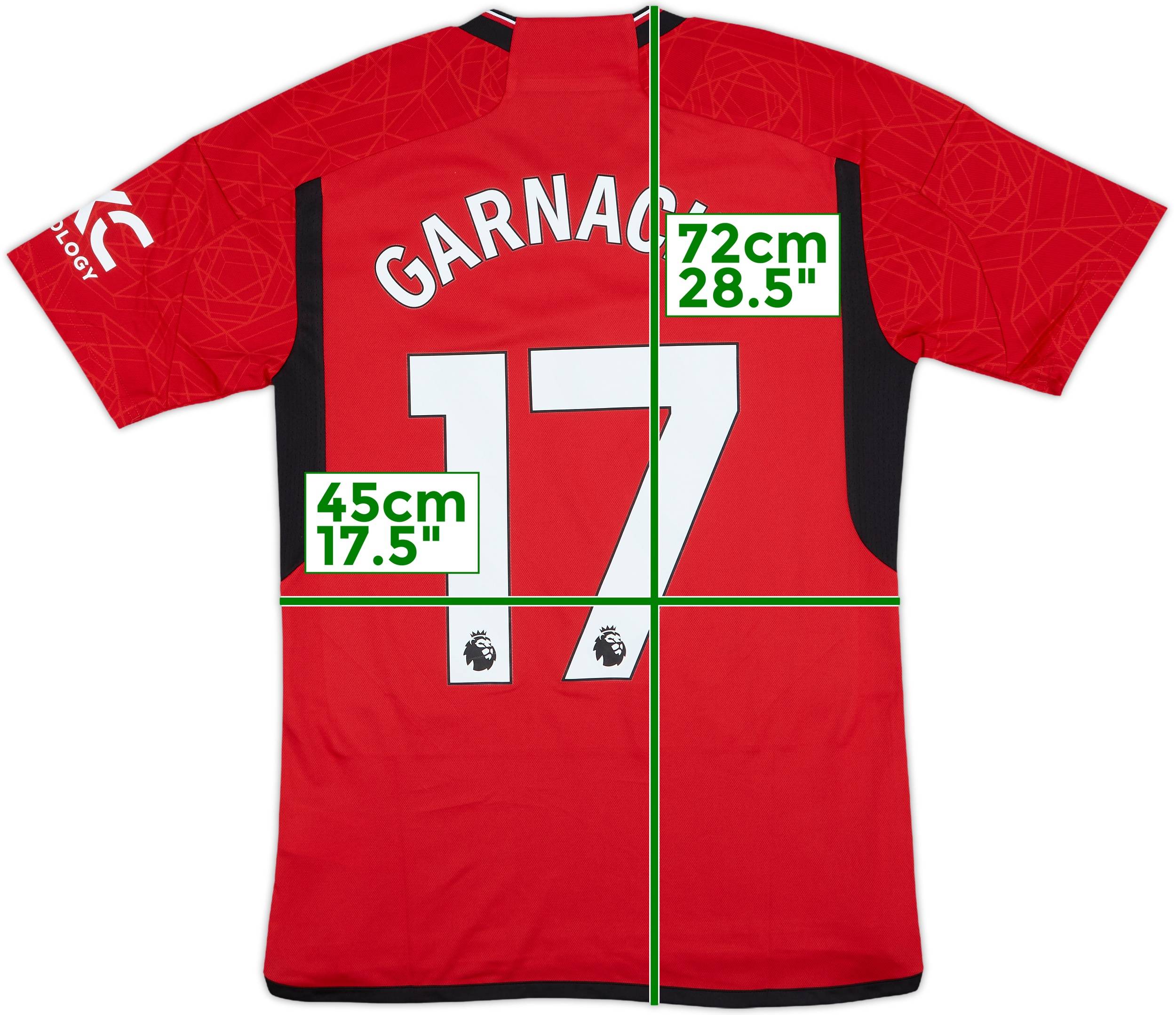 2023-24 Manchester United Home Shirt Garnacho #17 (S)