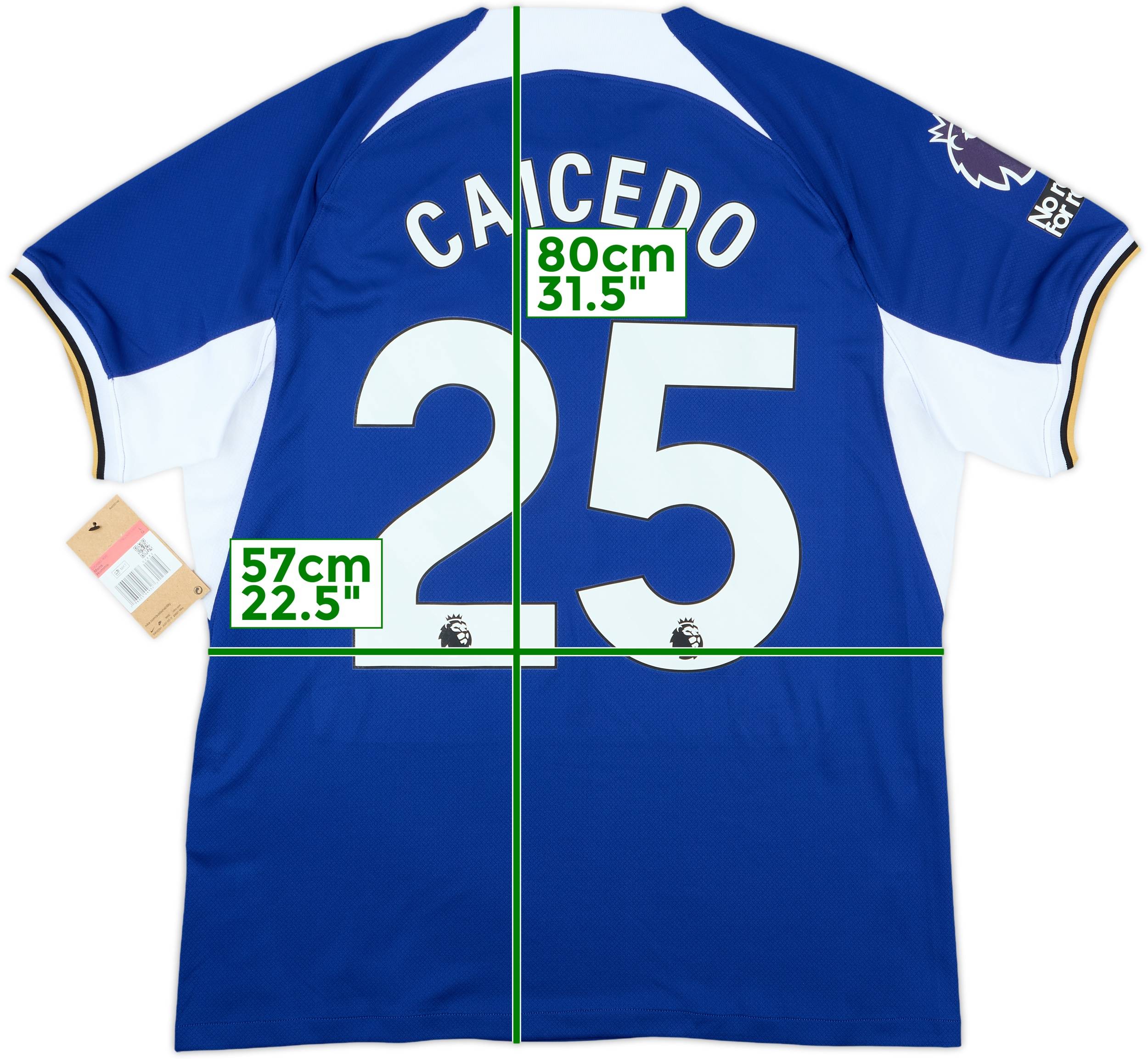 正規店仕入れの 2023-24 (L) #25 Caicedo Shirt Home Chelsea ウェア