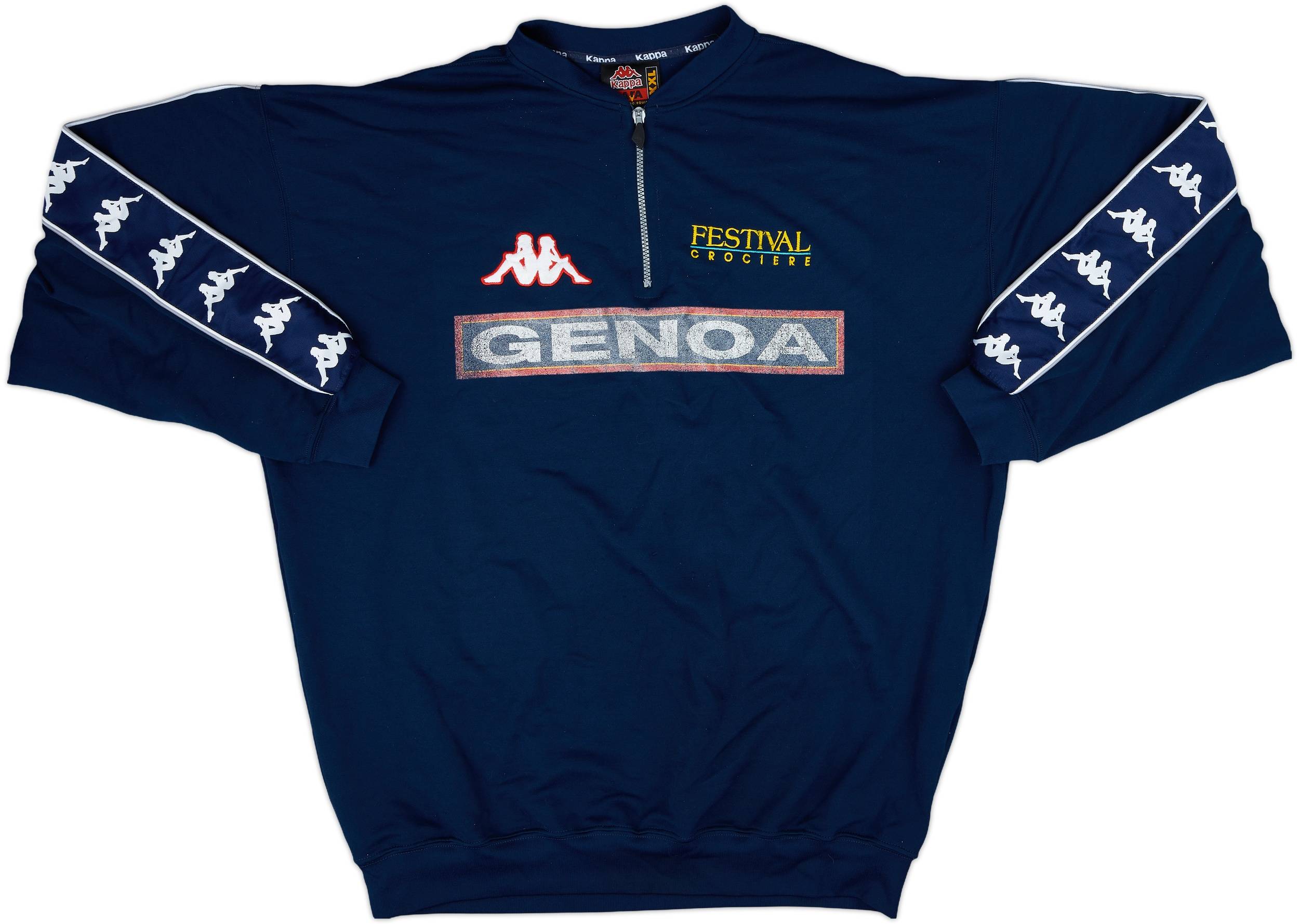 1998-99 Genoa Kappa 1/4 Zip Drill Top - 5/10 - (XL)