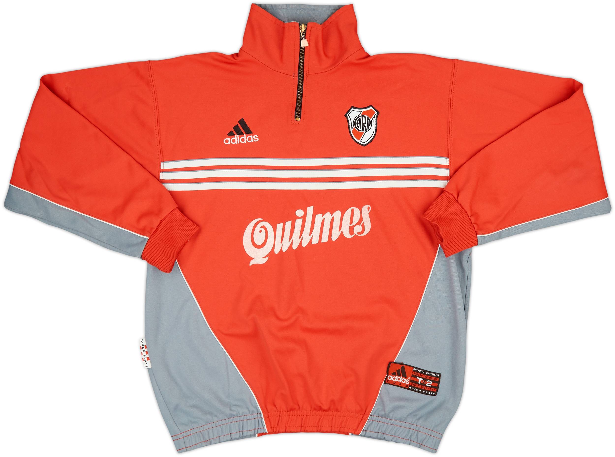 2000-02 River Plate adidas 1/4 Zip Sweat Top - 7/10 - (S)