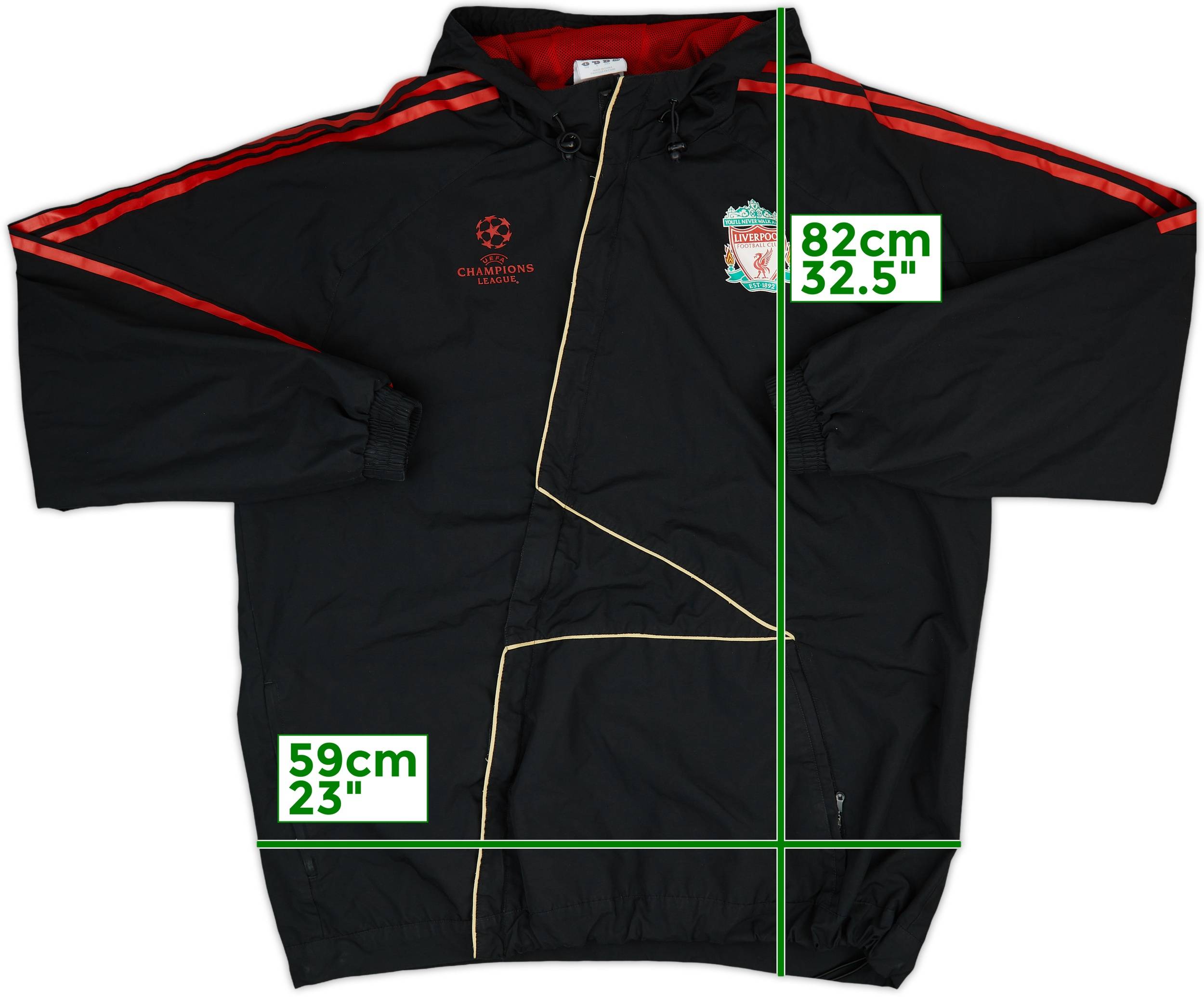 2009-10 Liverpool adidas CL Track Jacket - 8/10 - (XL)