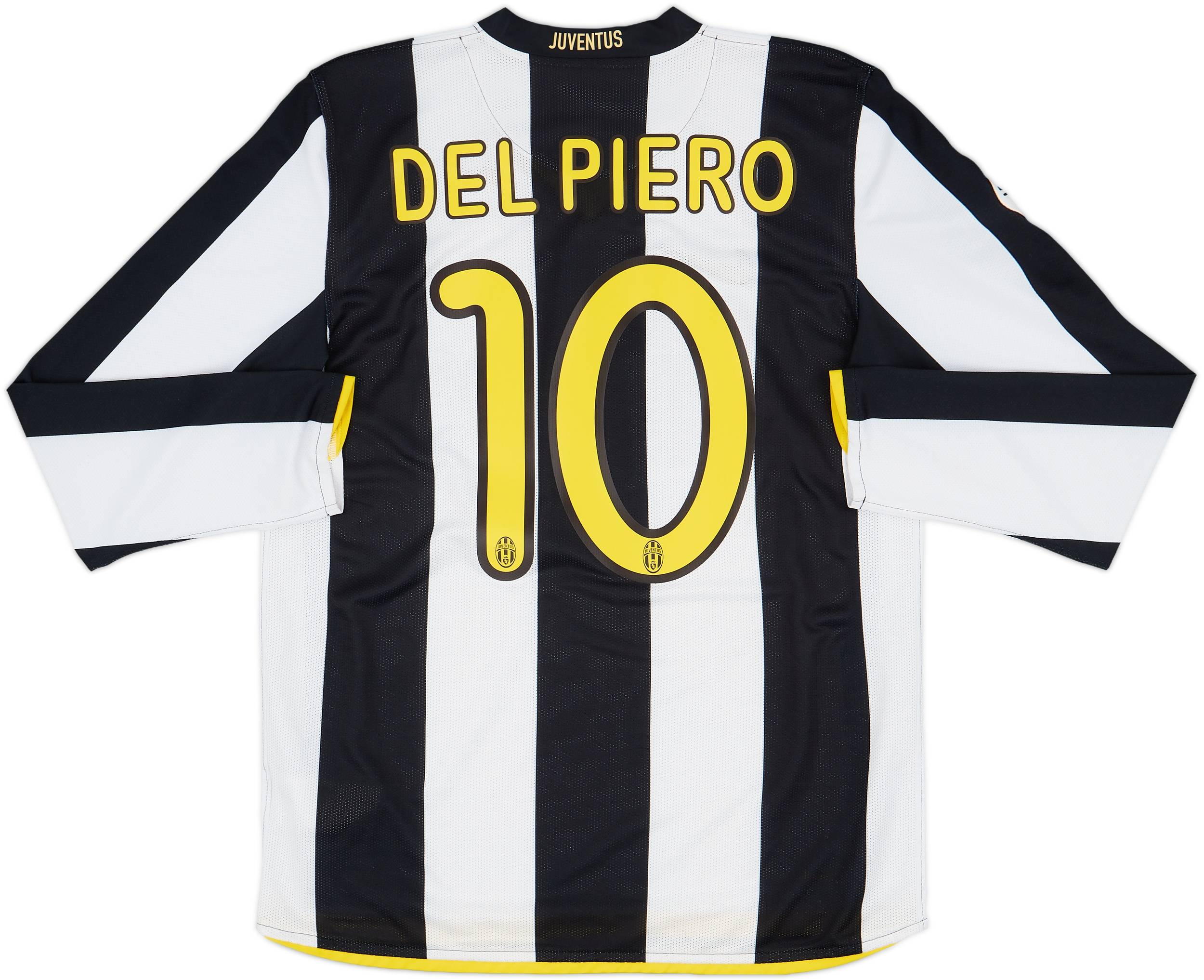 2008-09 Juventus Home L/S Shirt Del Piero #10 - 8/10 - (M)