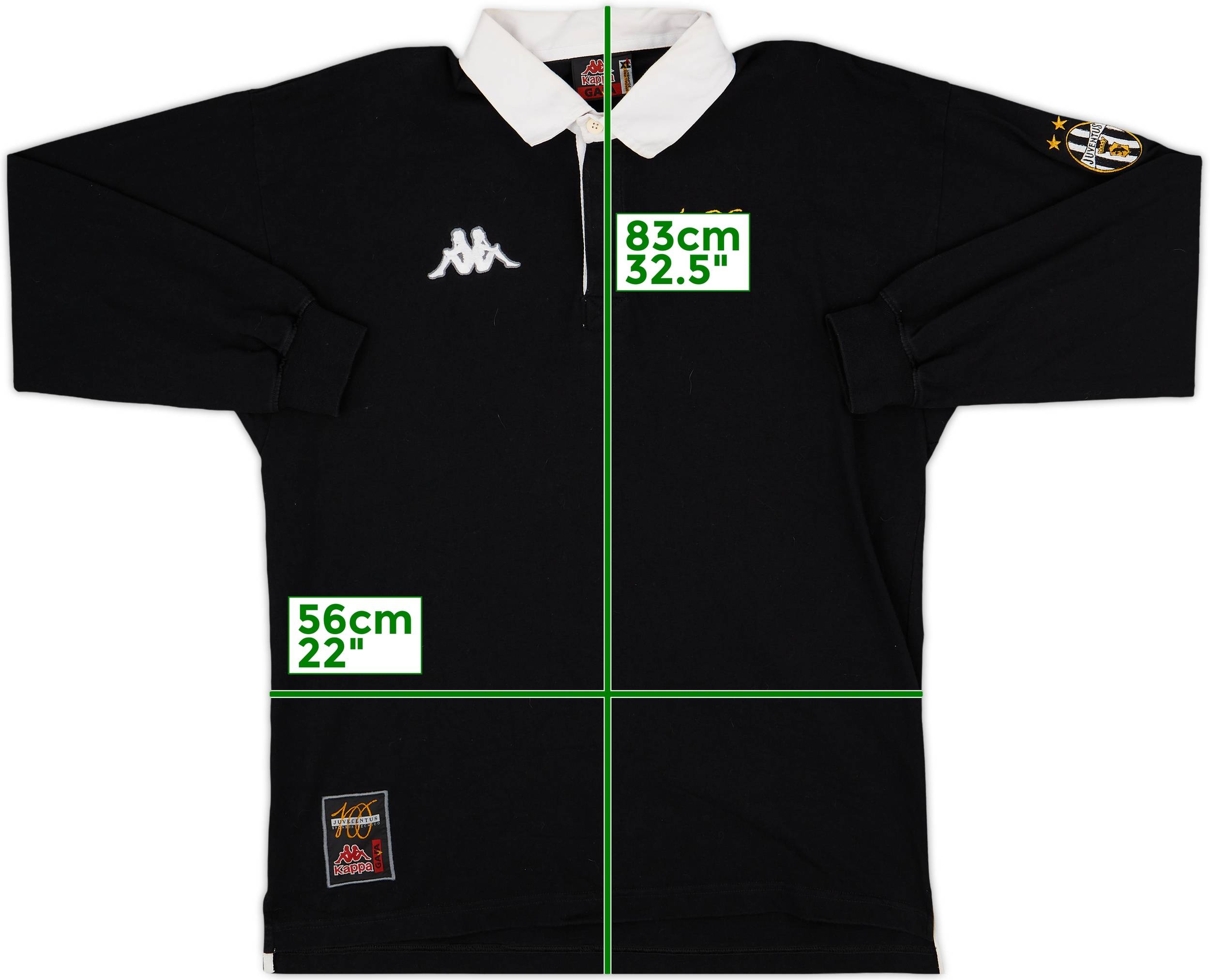 Kappa Juventus シャツ 1997-98 Juventus Kappa Cotton Tee - 9/10 - (S)