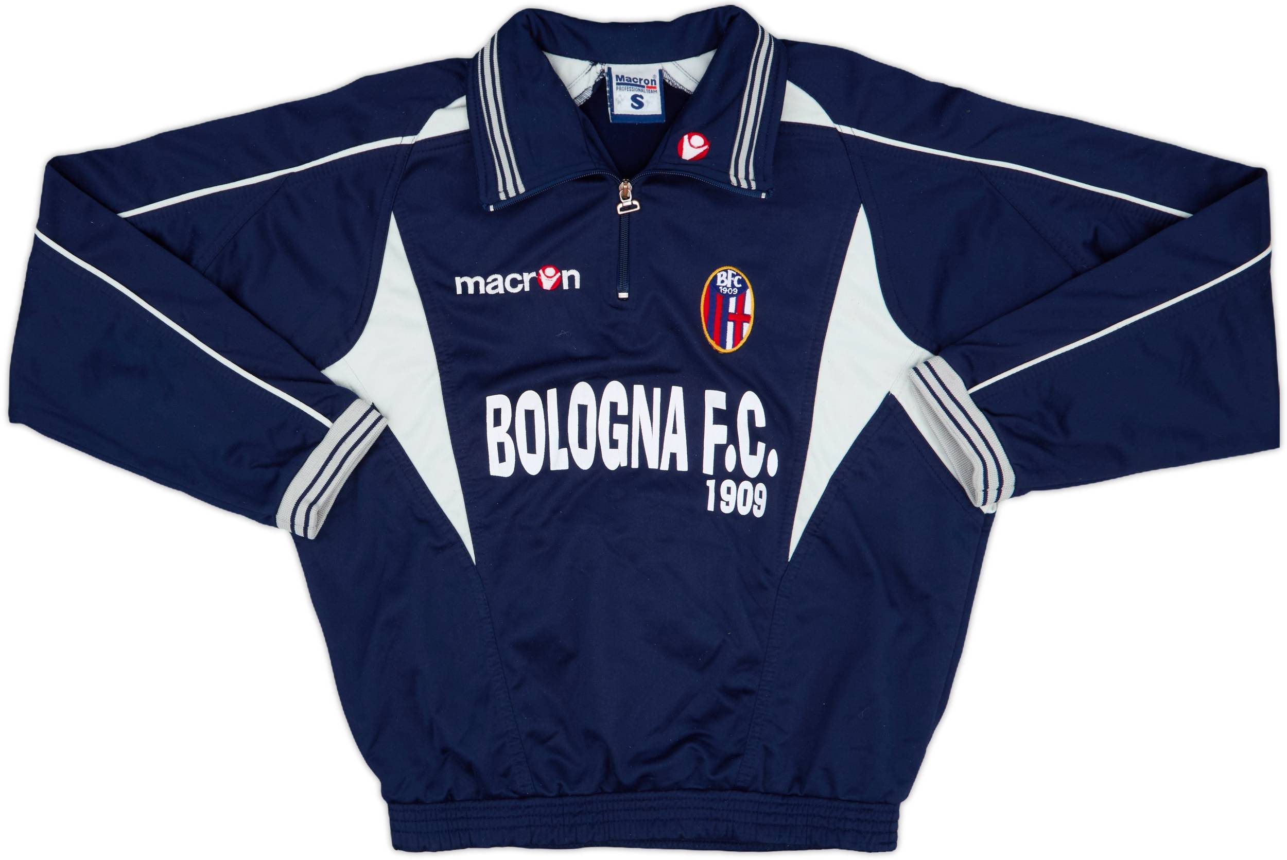 2004-05 Bologna Macron 1/4 Zip Drill Top - 5/10 - (S)