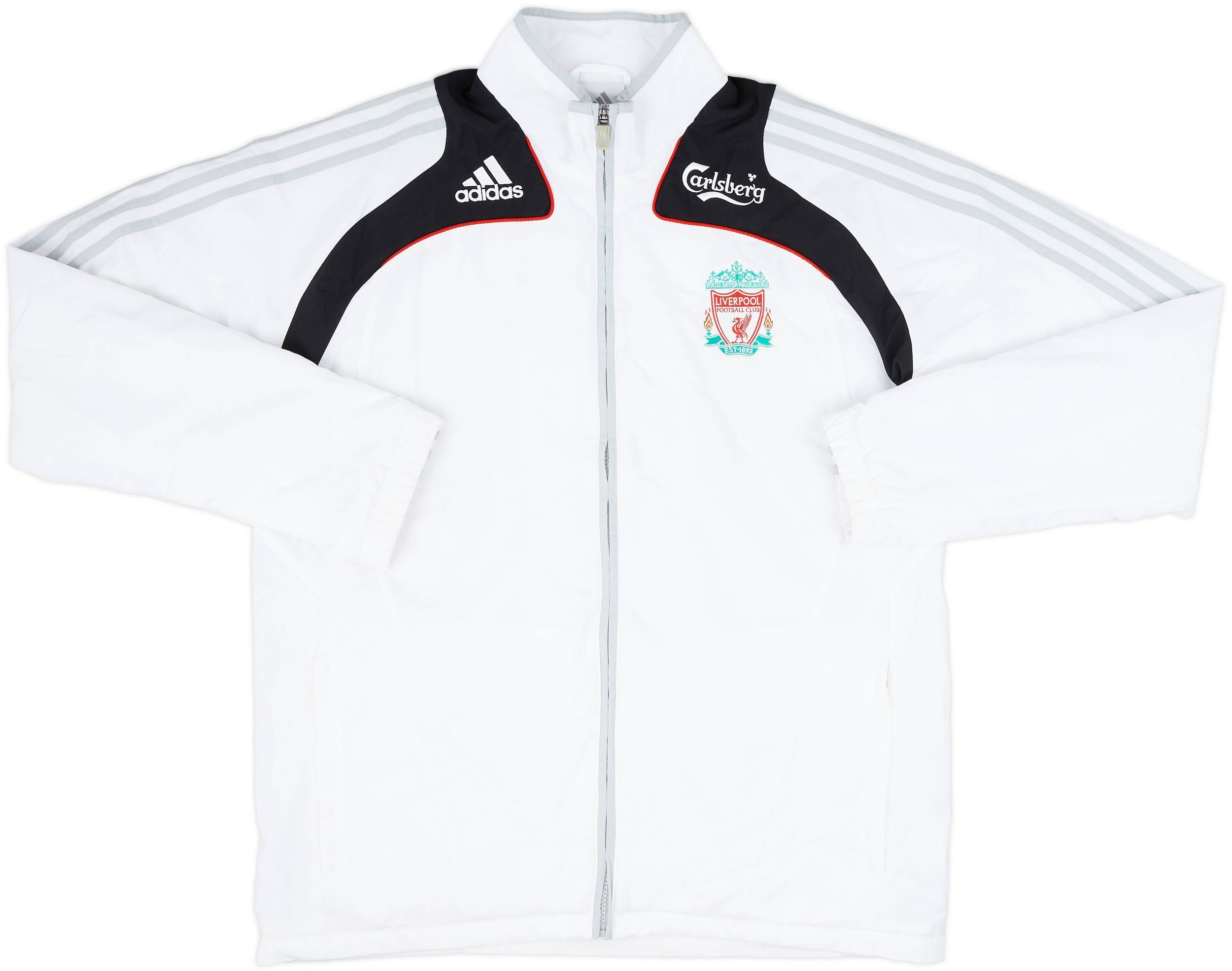 2010-11 Liverpool adidas Padded Bench Coat - 6/10 - (S)