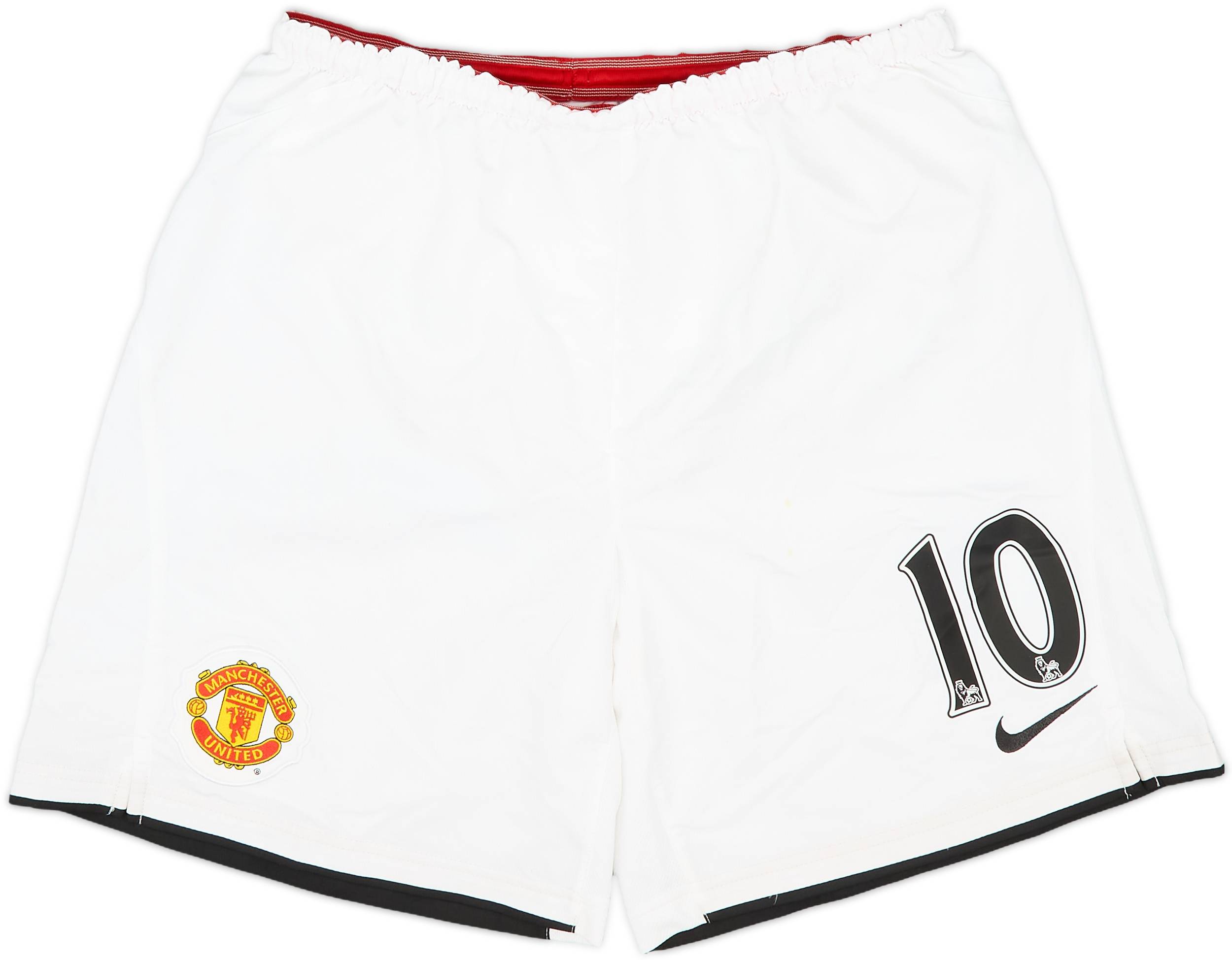 2007-09 Manchester United Home Shorts #10 (Rooney) - 9/10 - (S)