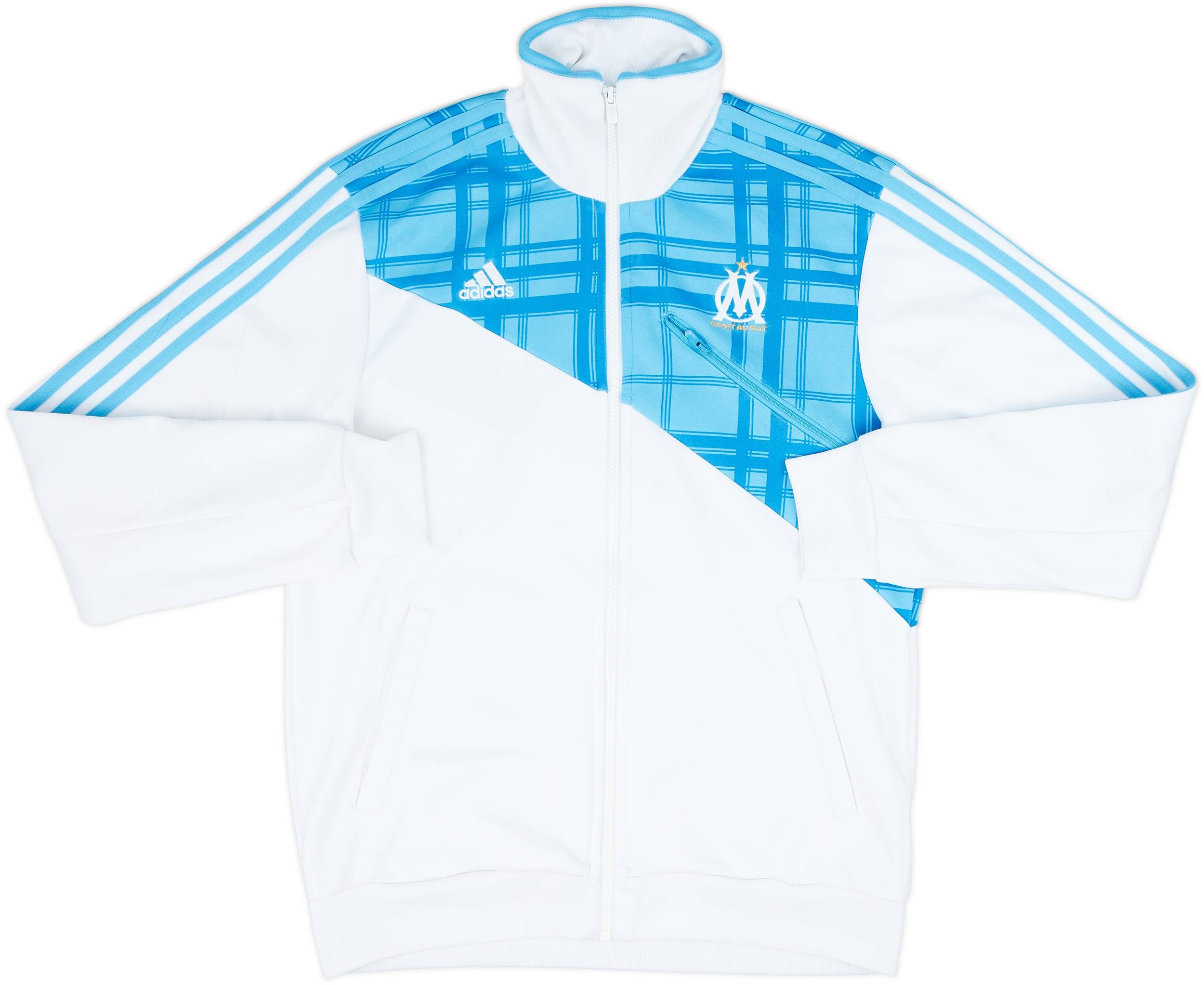 2010-11 Olympique Marseille adidas Track Jacket - 8/10 - (S)