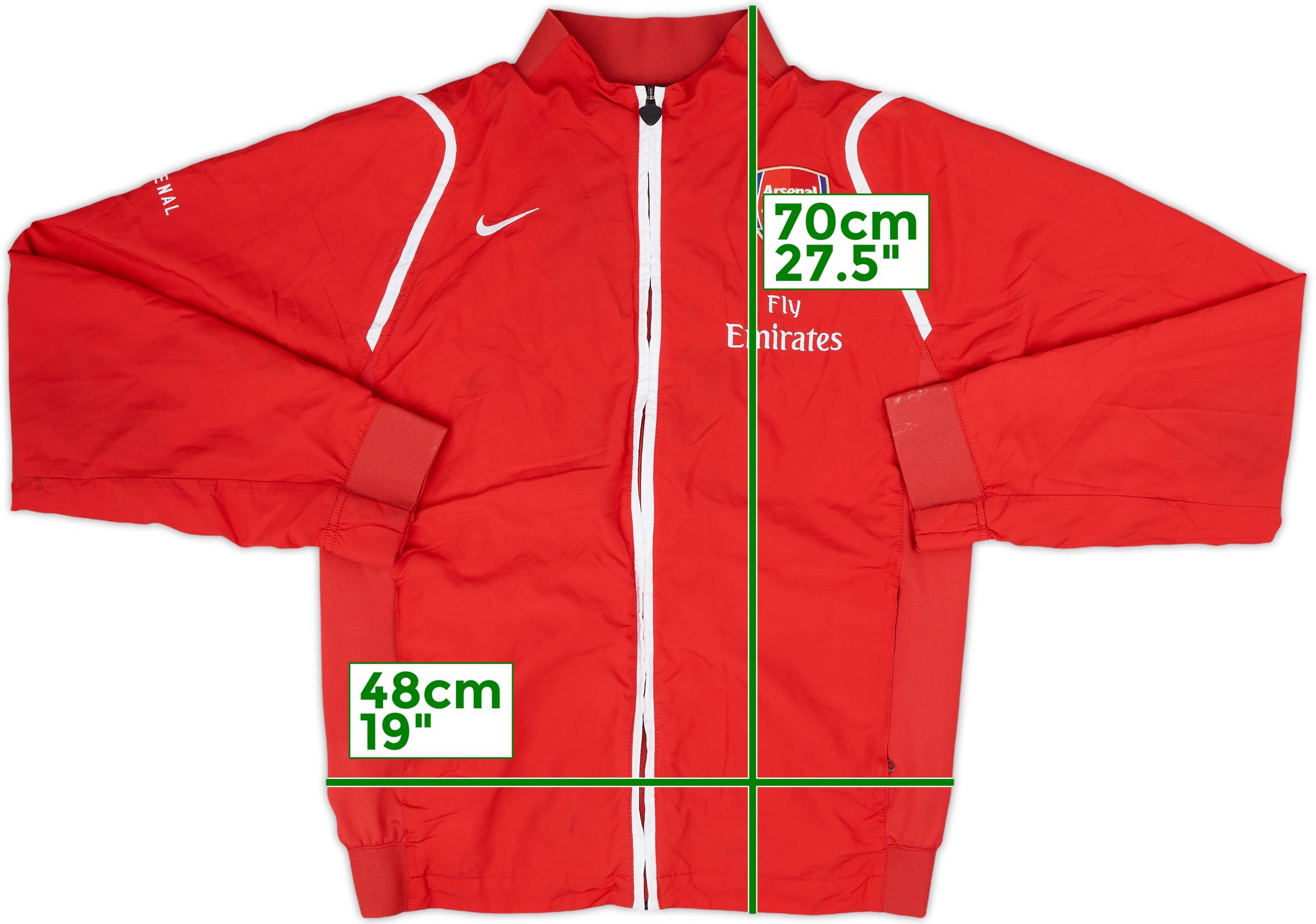 2006-07 Arsenal Nike Track Jacket - 8/10 - (M)