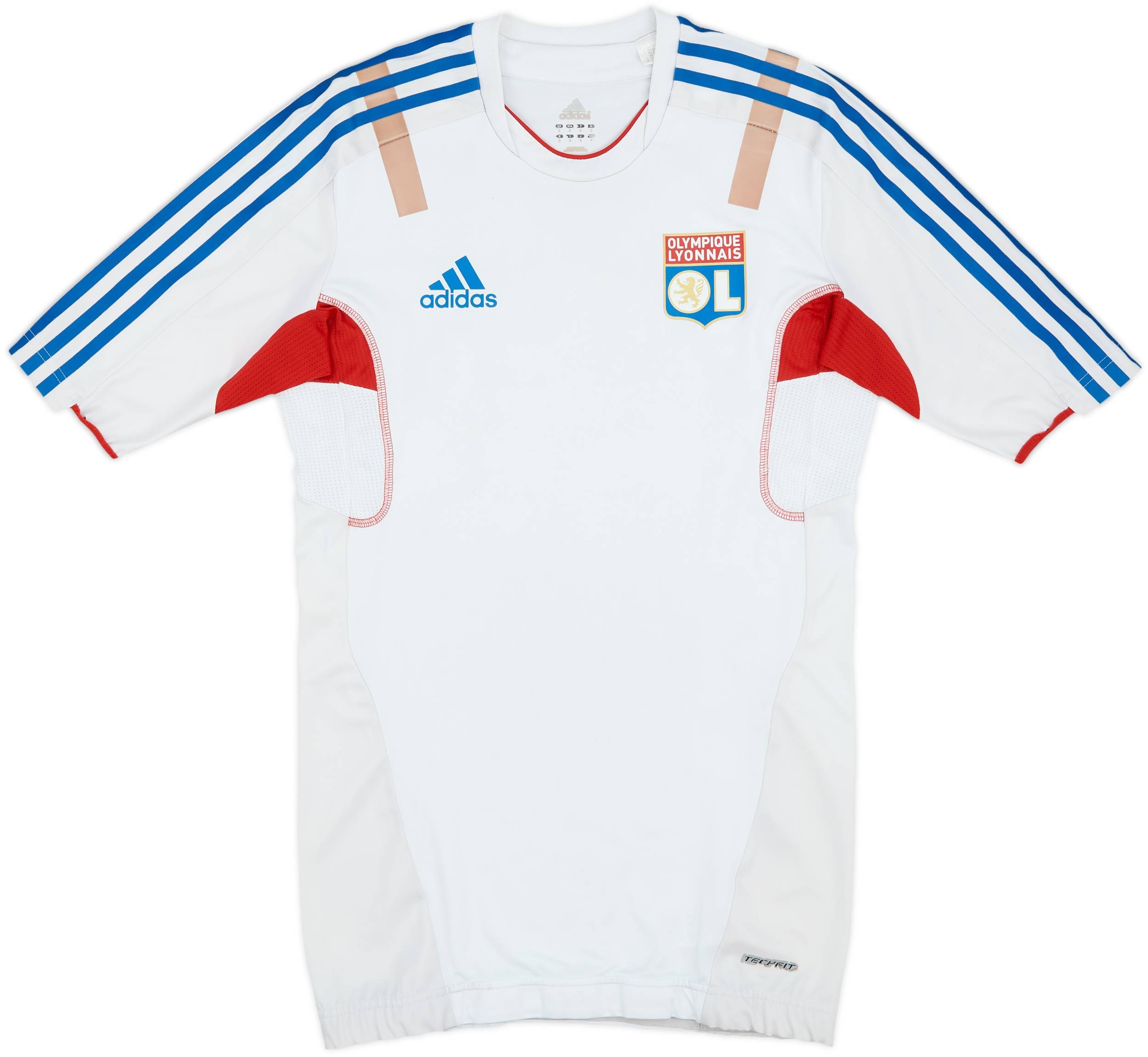 2011-12 Lyon adidas Player Issue Techfit Training Shirt - 6/10 - (S)