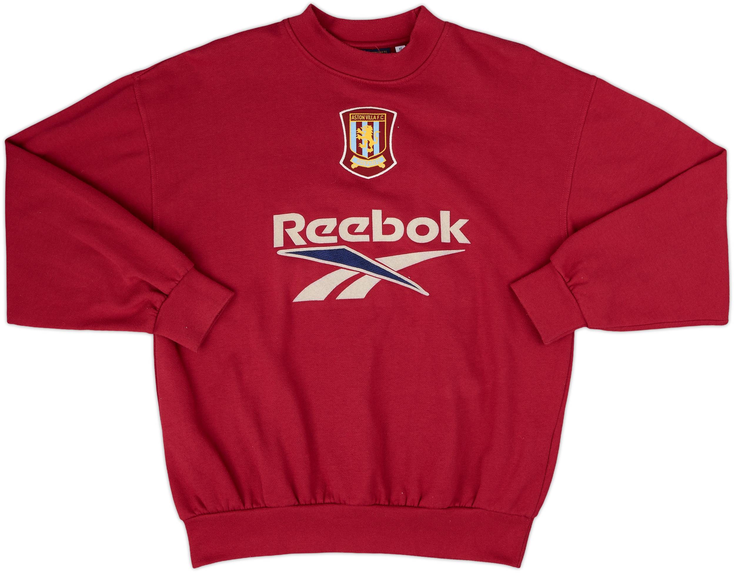 1997-98 Aston Villa Reebok Sweat Top - 8/10 - (S)