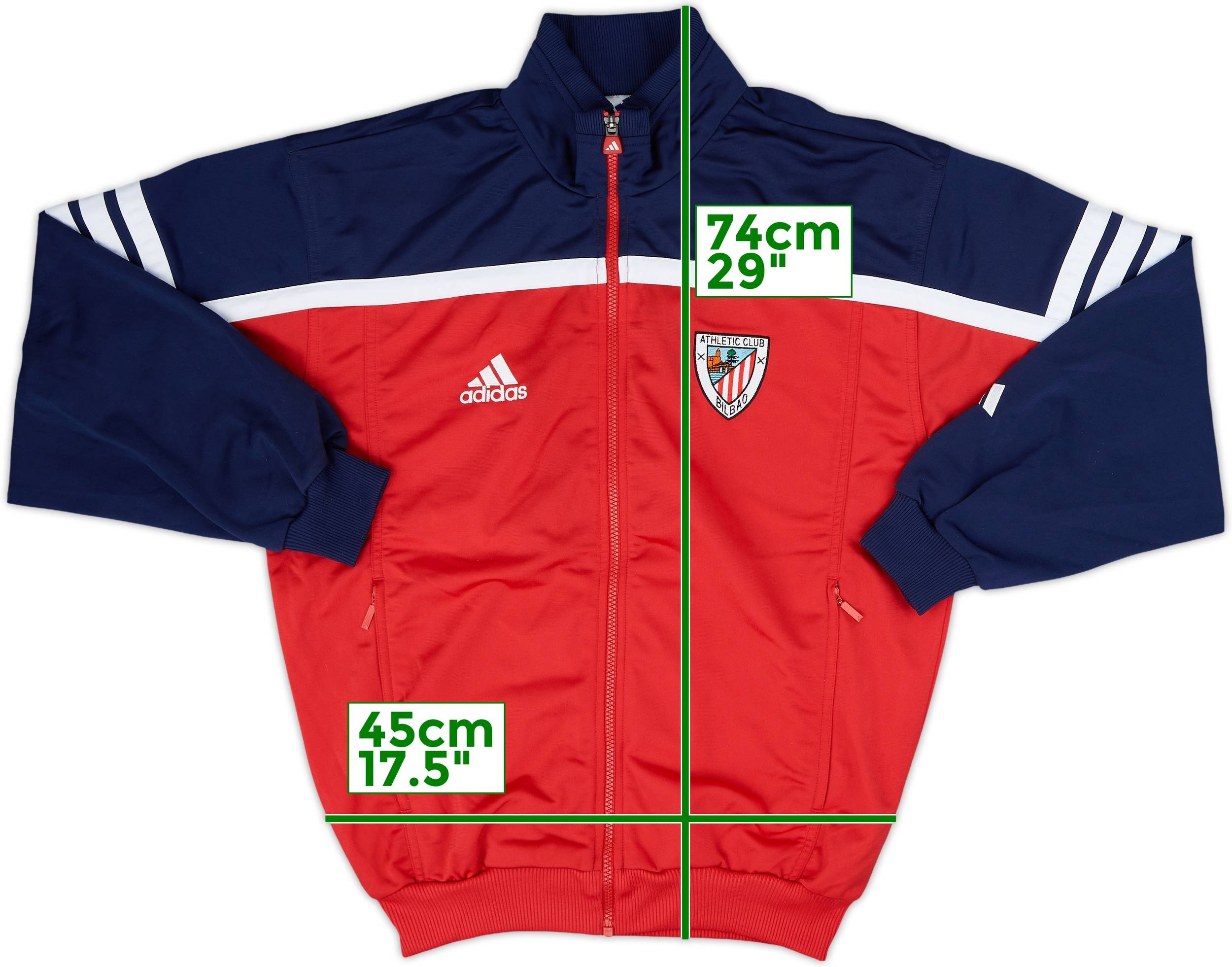 2000-01 Athletic Bilbao adidas Track Jacket - 8/10 - (S)