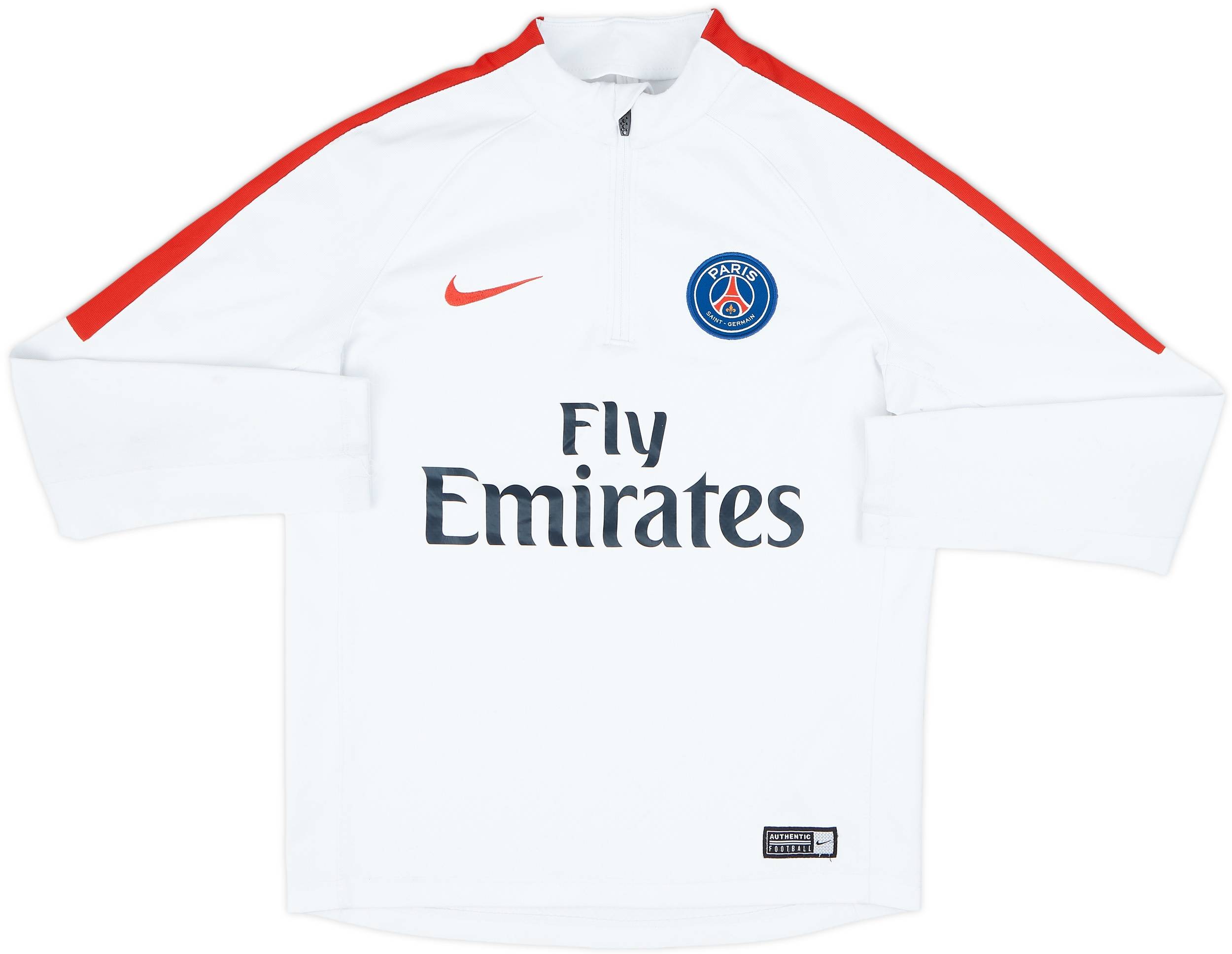2016-17 Paris Saint-Germain Nike 1/4 Zip Training Top - 8/10 - (M.Boys)