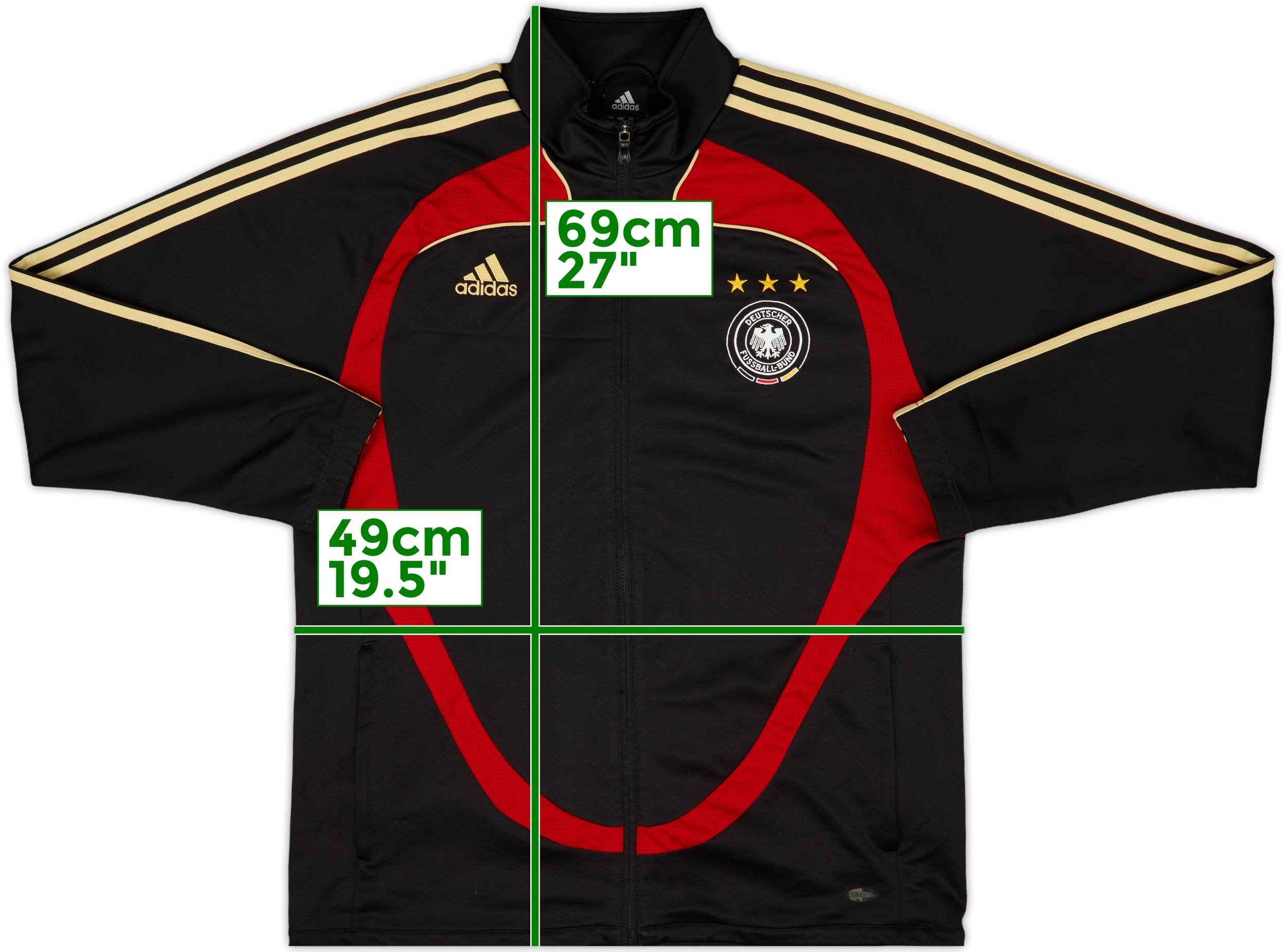 2007-08 Germany adidas Track Jacket - 6/10 - (XL)