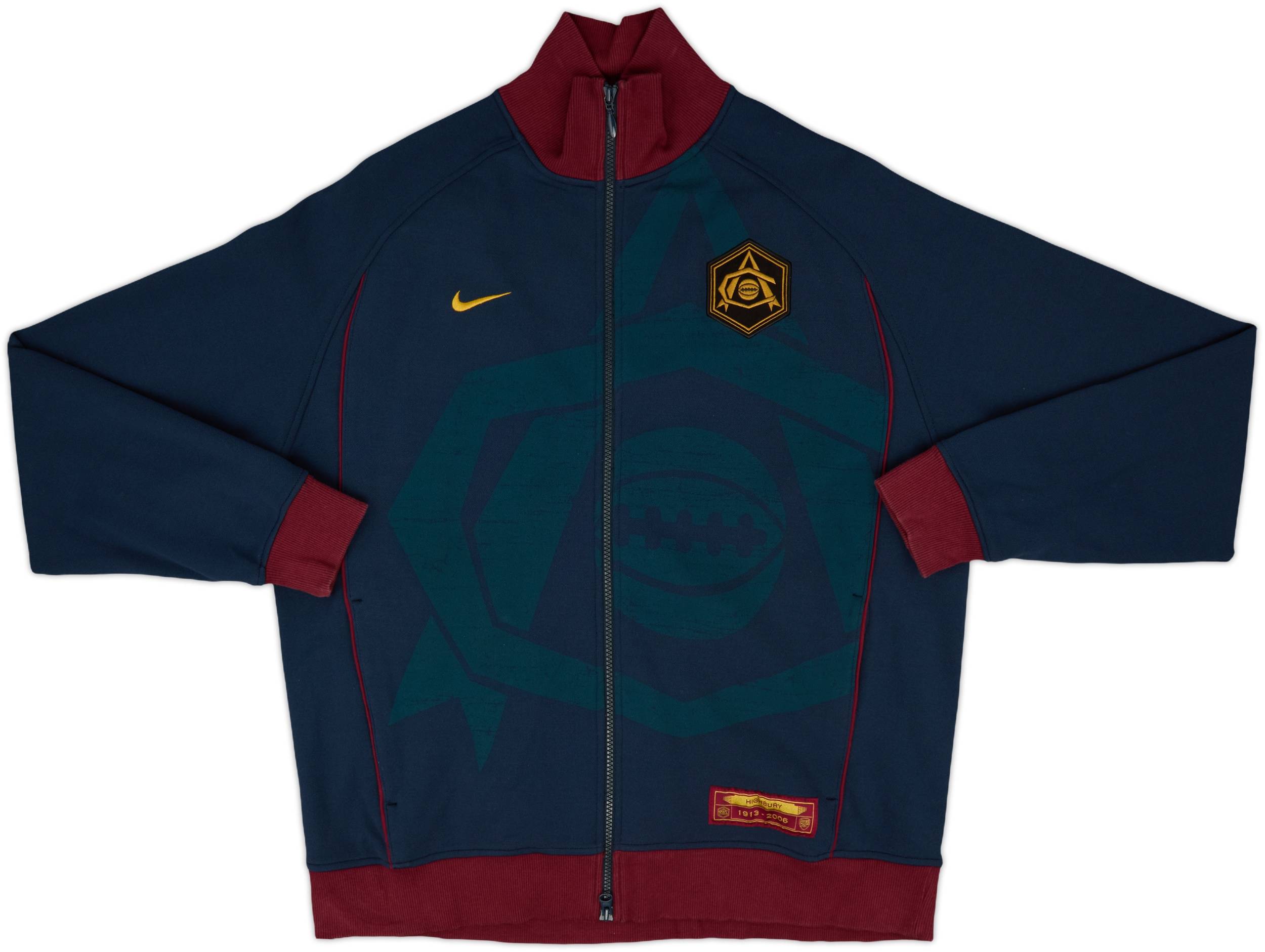 2005-06 Arsenal Nike Track Jacket - 9/10 - (XL)