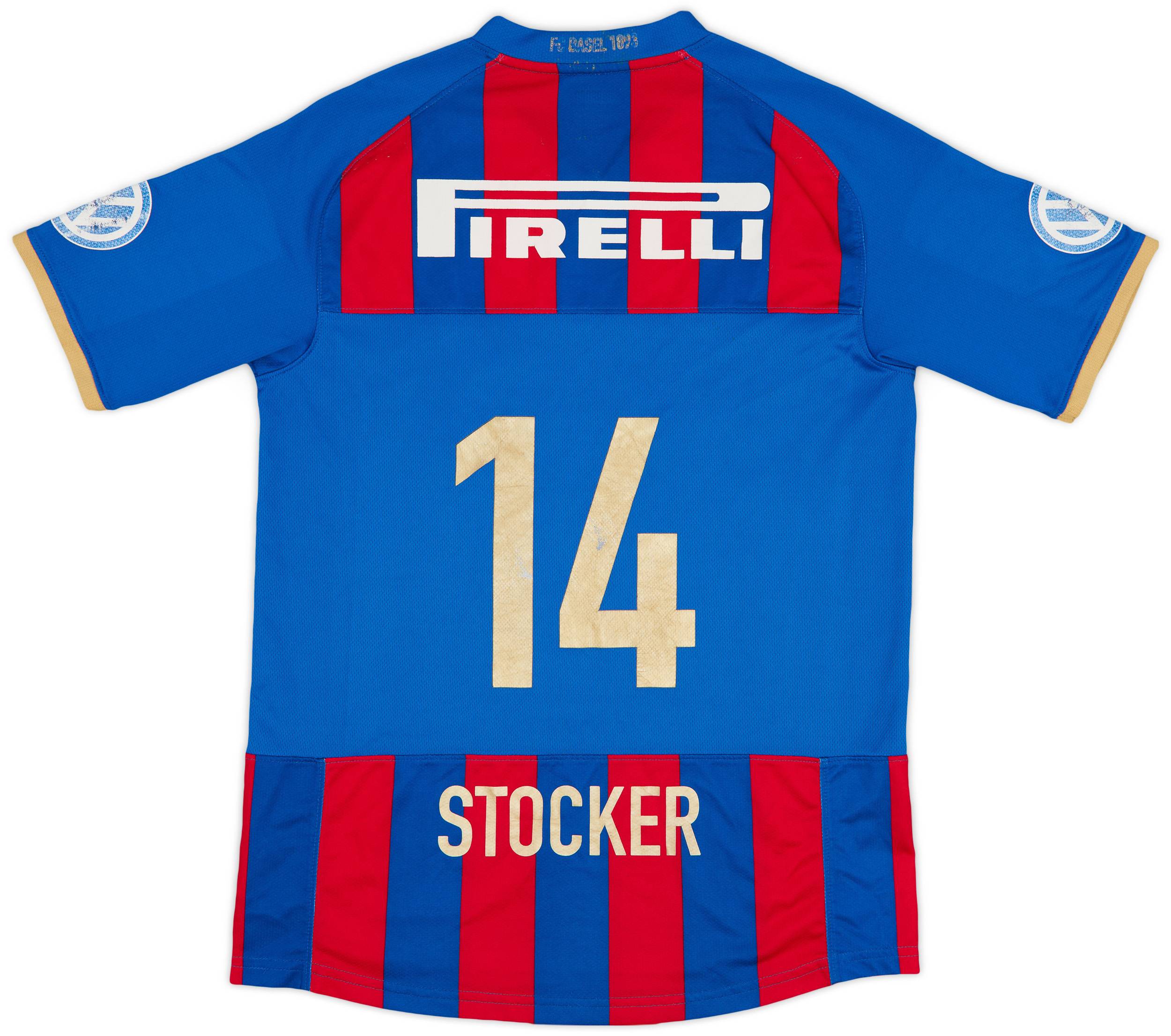 2008-09 FC Basel Home Shirt Stocker #14 - 5/10 - (XL.Boys)