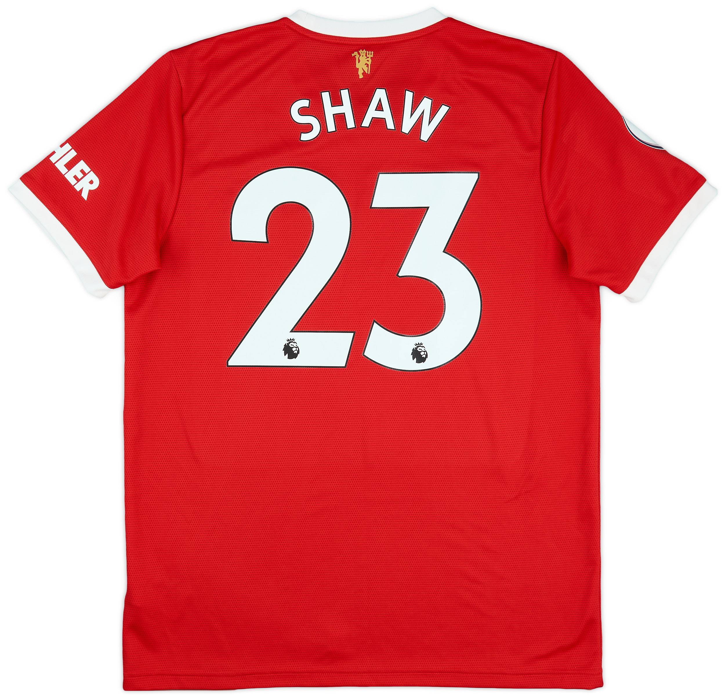 2021-22 Manchester United Home Shirt Shaw #23 - 10/10 - (L)