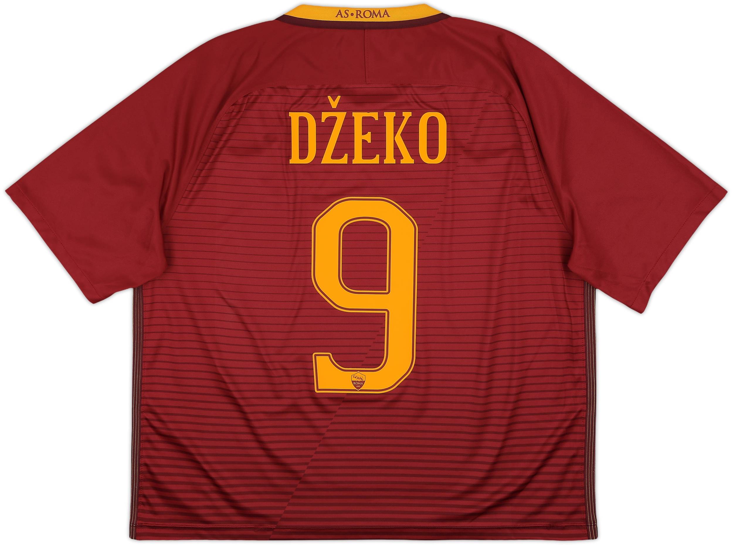 2016-17 Roma Home Shirt Dzeko #9 - 5/10 - (XL)