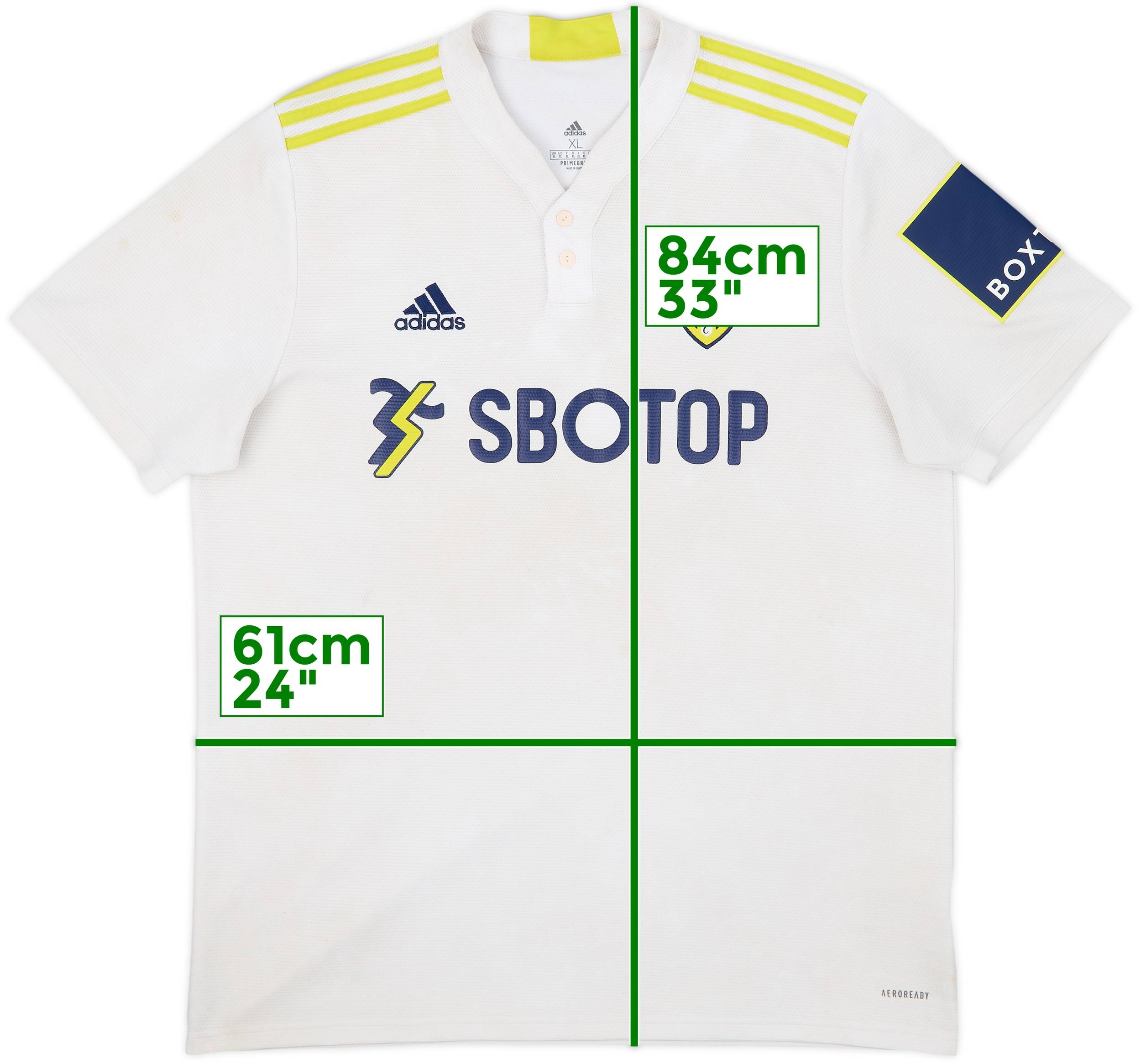 Home Kit New Leeds Kit 2021 2021-22 Leeds United Home Shirt 5/10 (XL)