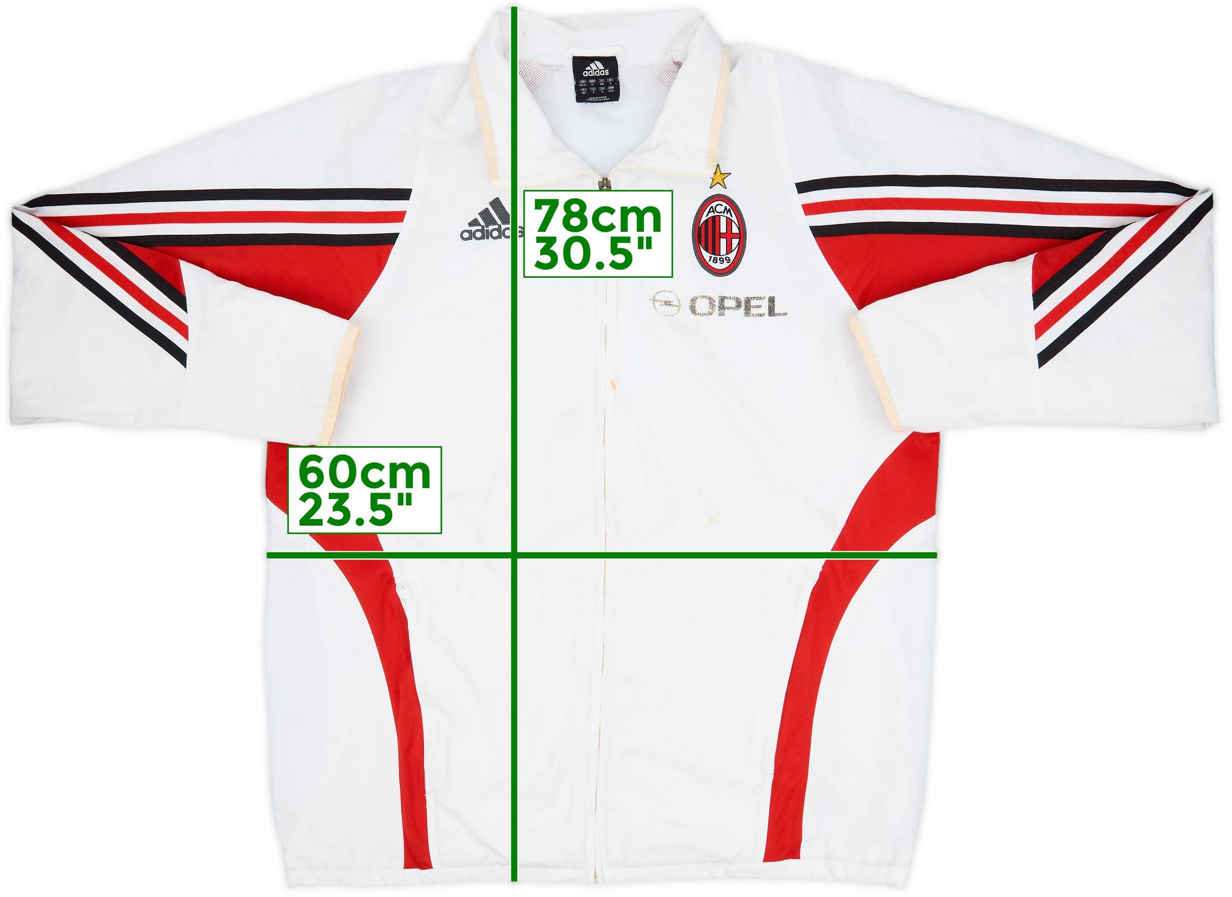 2003-04 AC Milan adidas Track Jacket - 6/10 - (M/L)