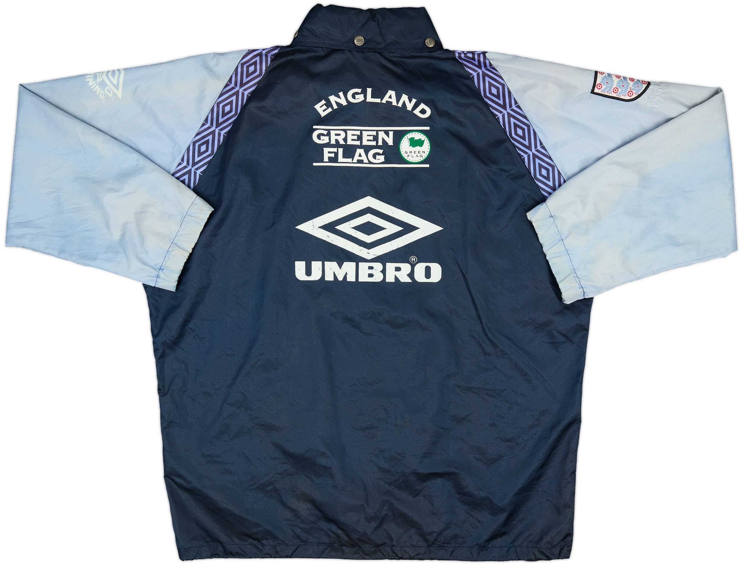 ウェア 1994-96 England Umbro Hooded Rain Jacket 1994-96 England Umbro Hooded Rain Jacket - 7/10 - (L)
