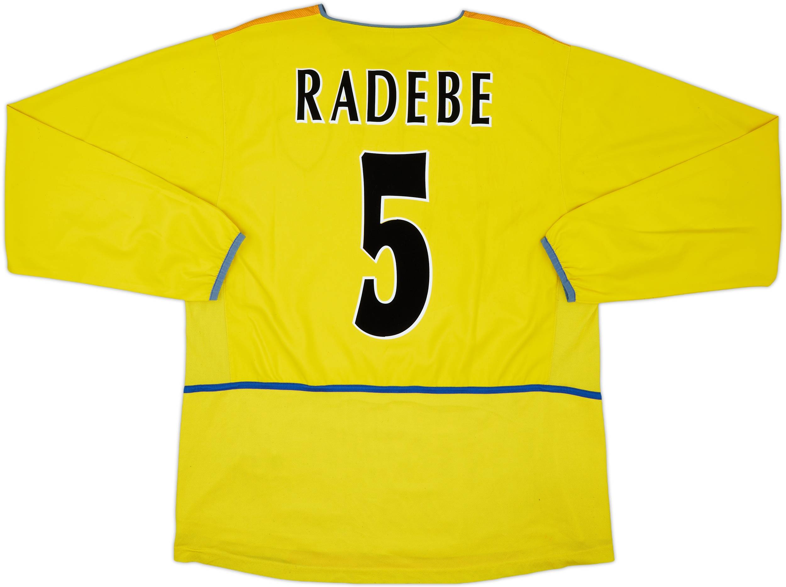 2002-03 Leeds United Away L/S Shirt Radebe #5 - 7/10 - (L)