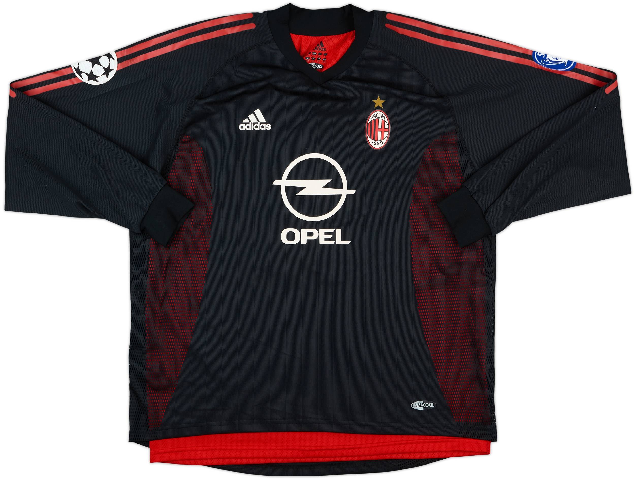 2002-03 AC Milan Match Issue Champions League Third Shirt