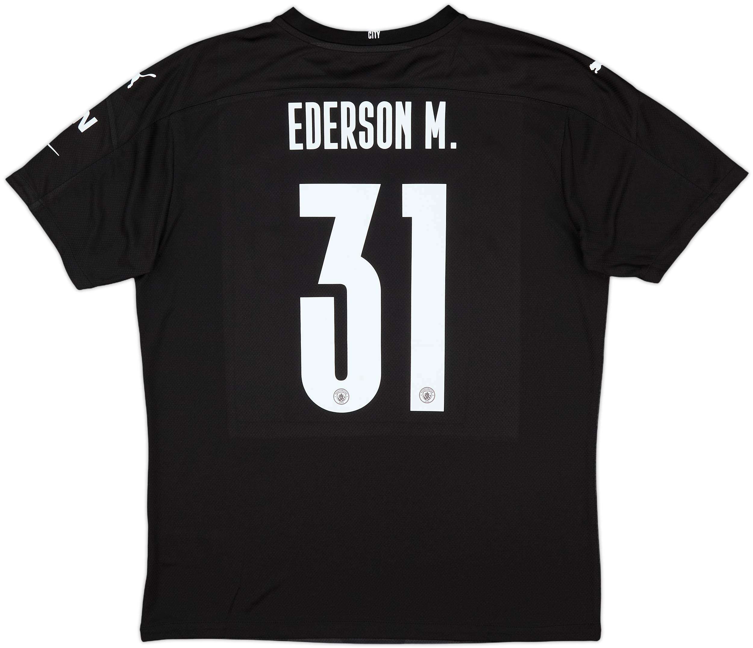 2020-21 Manchester City Match Issue FA Cup GK Shirt Ederson M. #31
