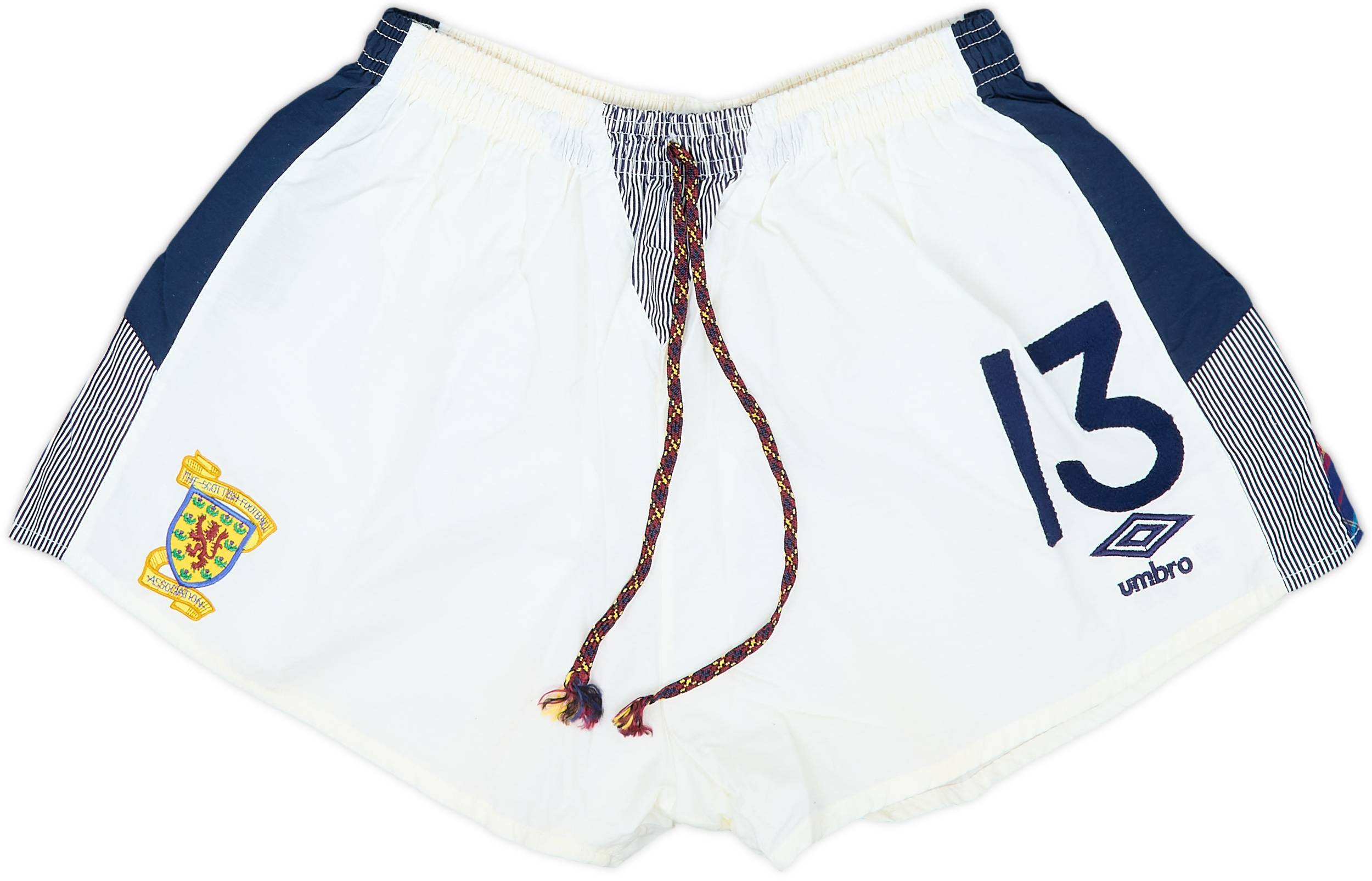 1990 Scotland Match Worn World Cup Home Shorts #13 (Durie)