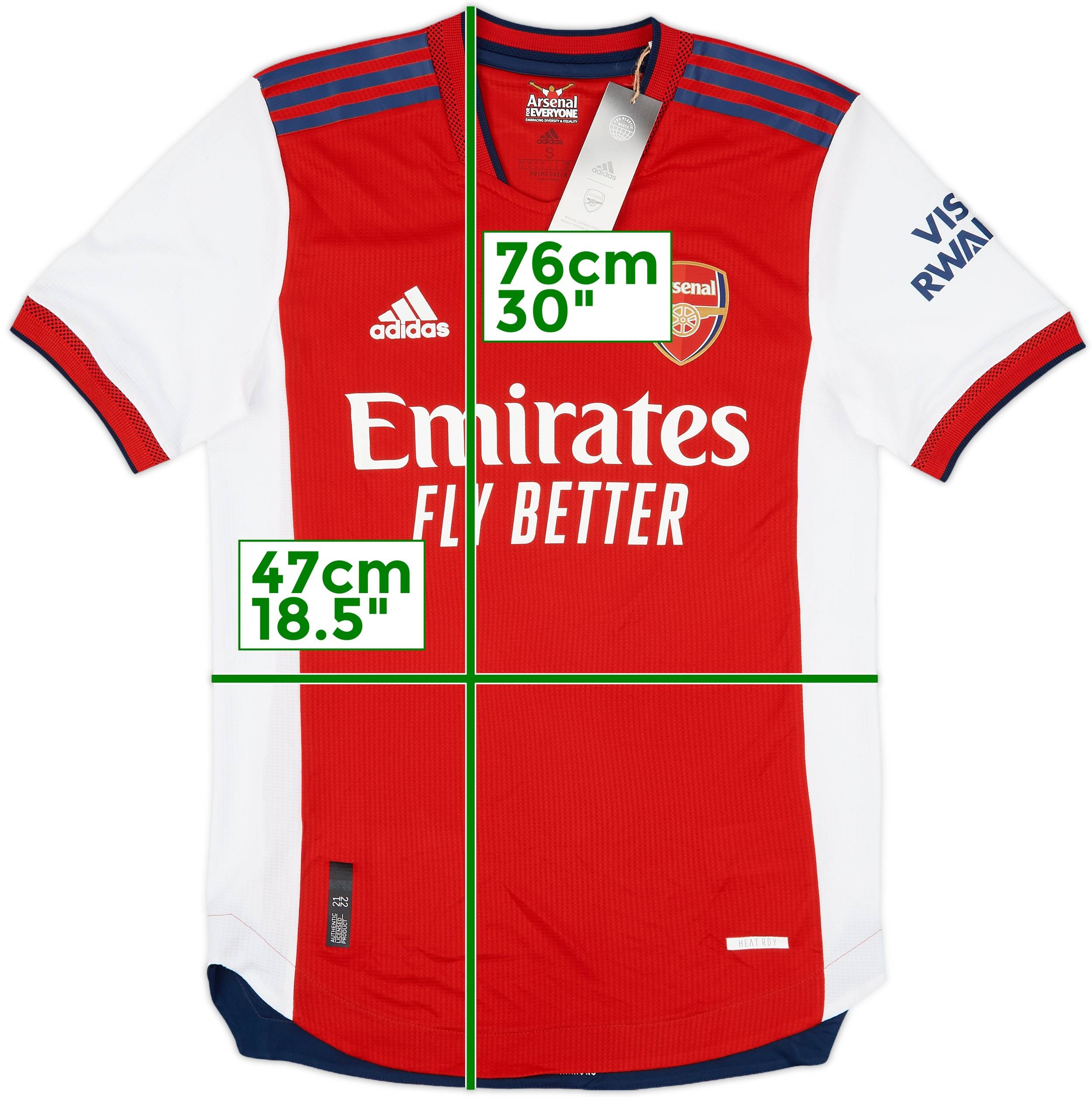 2021-22 Arsenal Authentic Home Shirt Saka #7 (S)