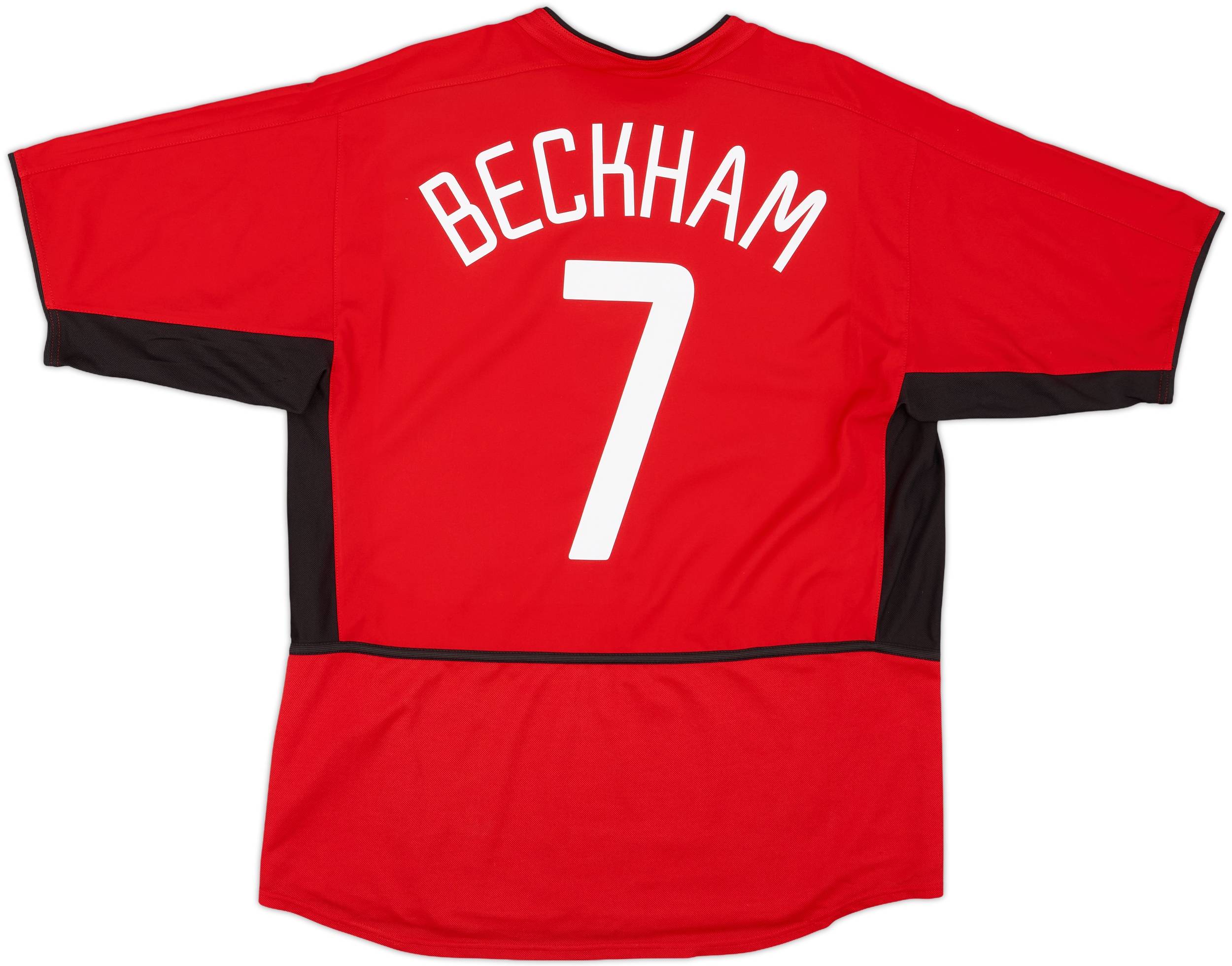 2002-04 Manchester United Home Shirt Beckham #7 - 5/10 - (L)