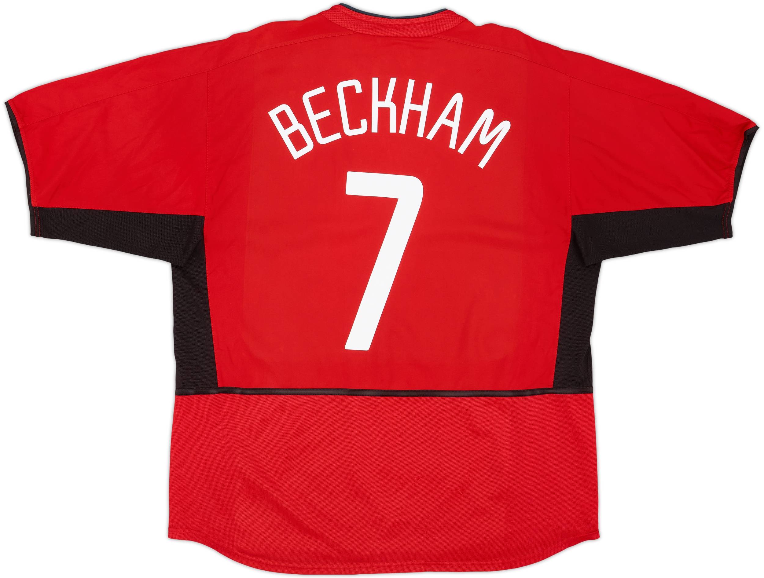 2002-04 Manchester United Home Shirt Beckham #7 - 4/10 - (XL)