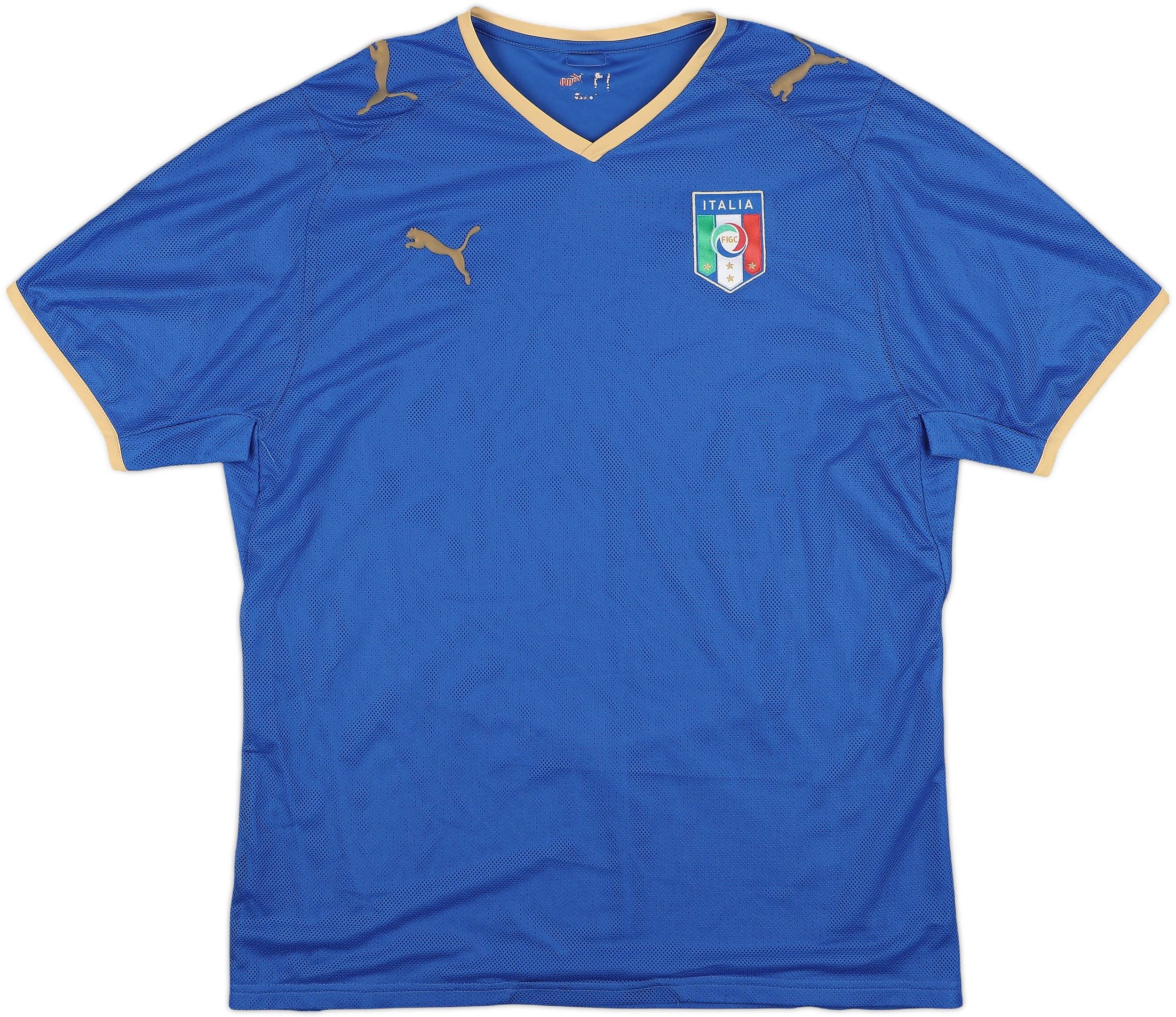 2007-08 Italy Home Shirt - 8/10 - (L)