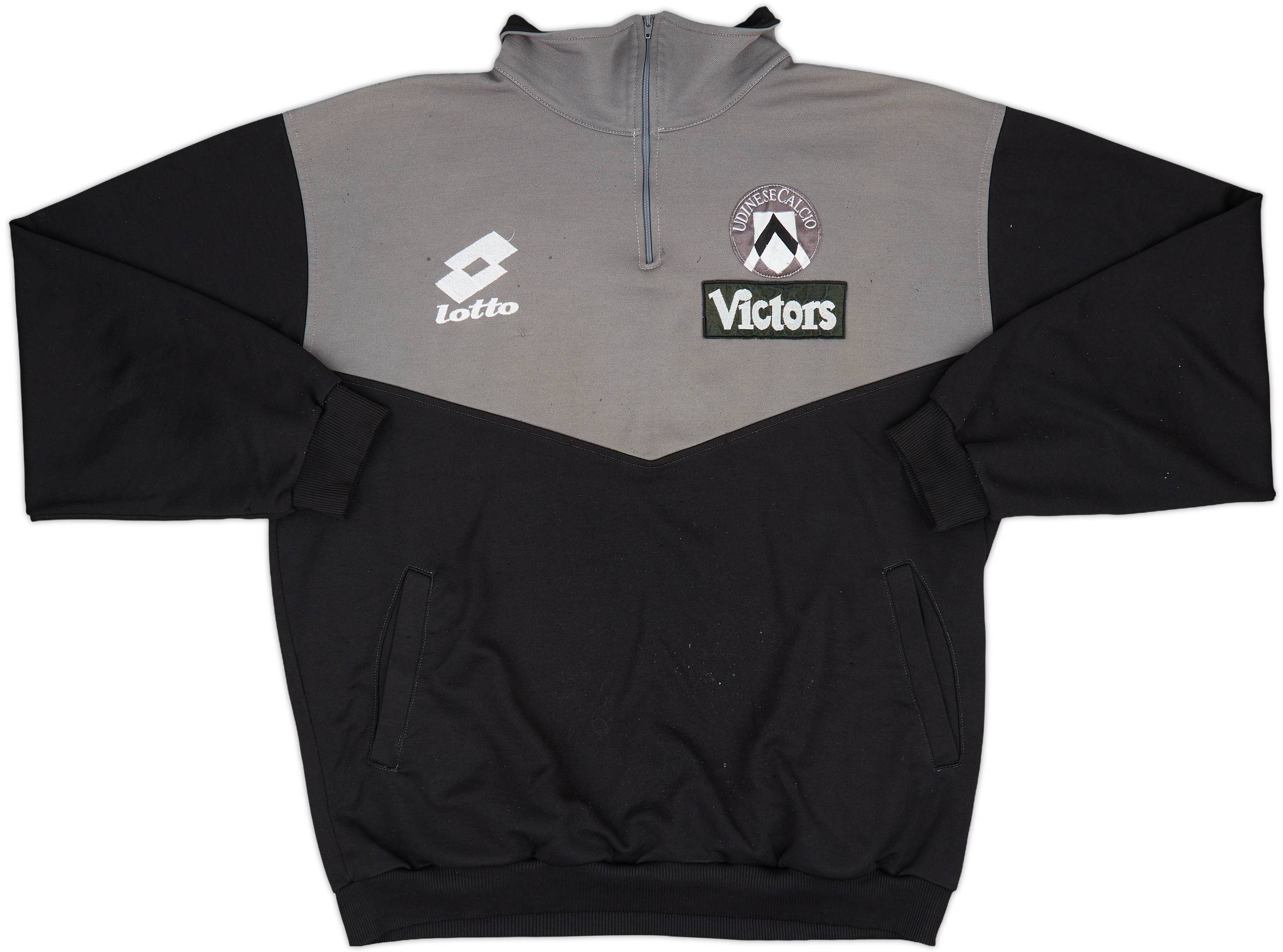 1993-94 Udinese Lotto 1/4 Zip Drill Top - 5/10 - (L)