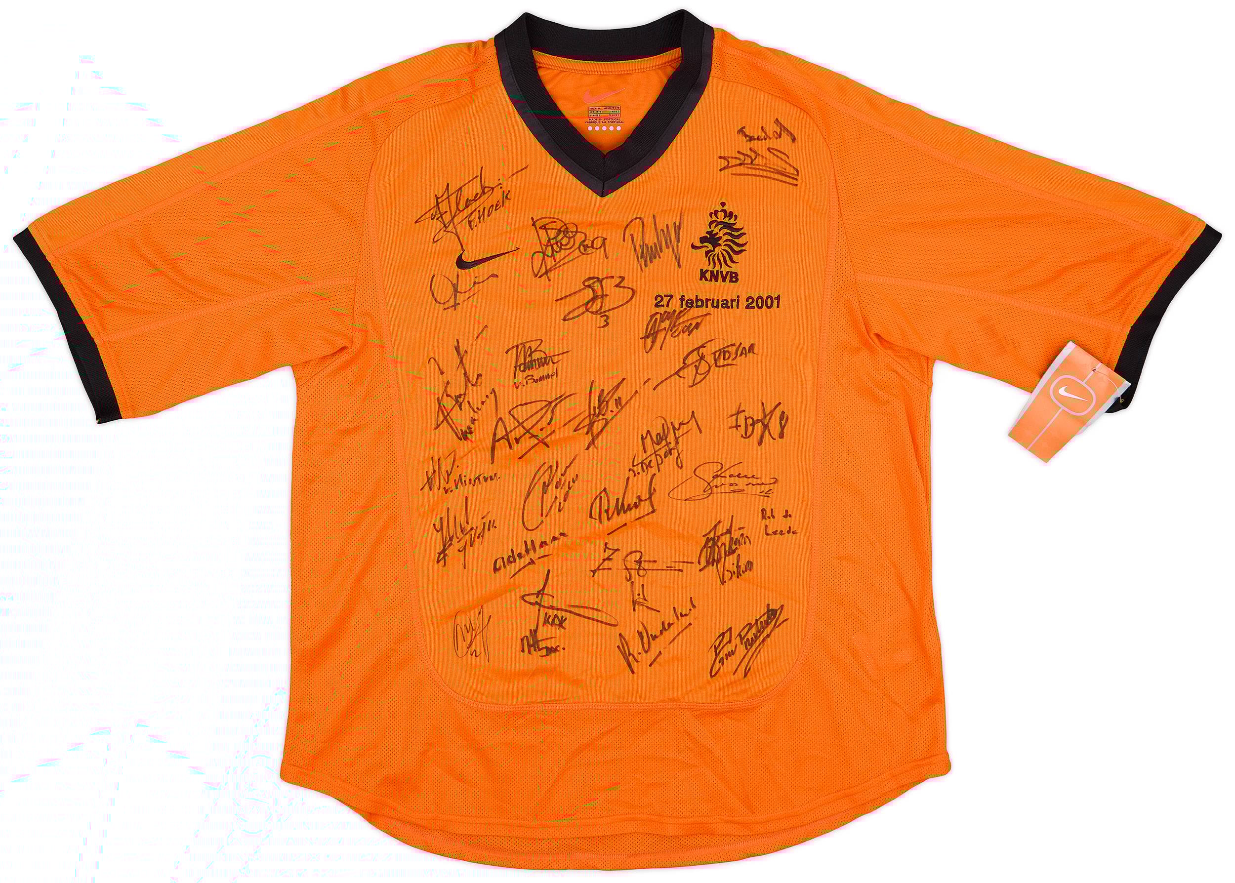 2000-02 Netherlands Squad Signed Home Shirt (M)