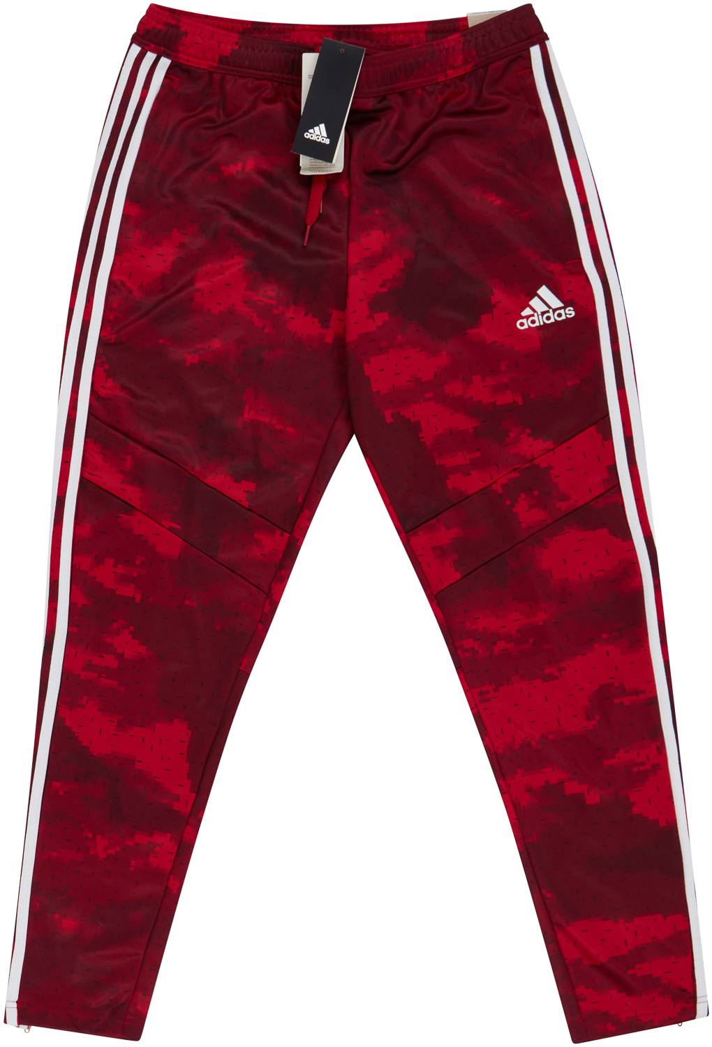 Red camo adidas pants hotsell