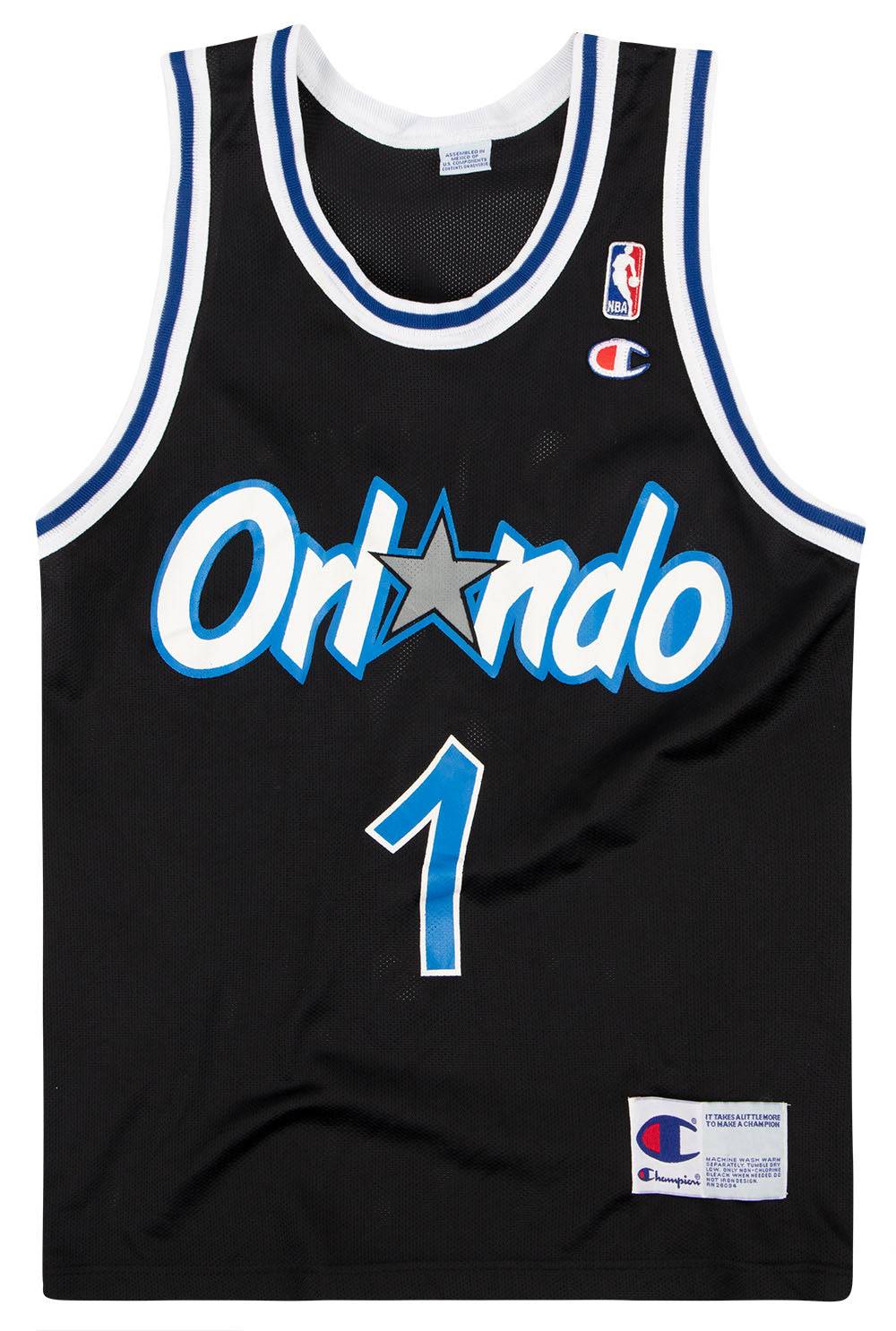 1995-98 Orlando Magic Hardaway #1 Champion Jersey (Alternate) XXL