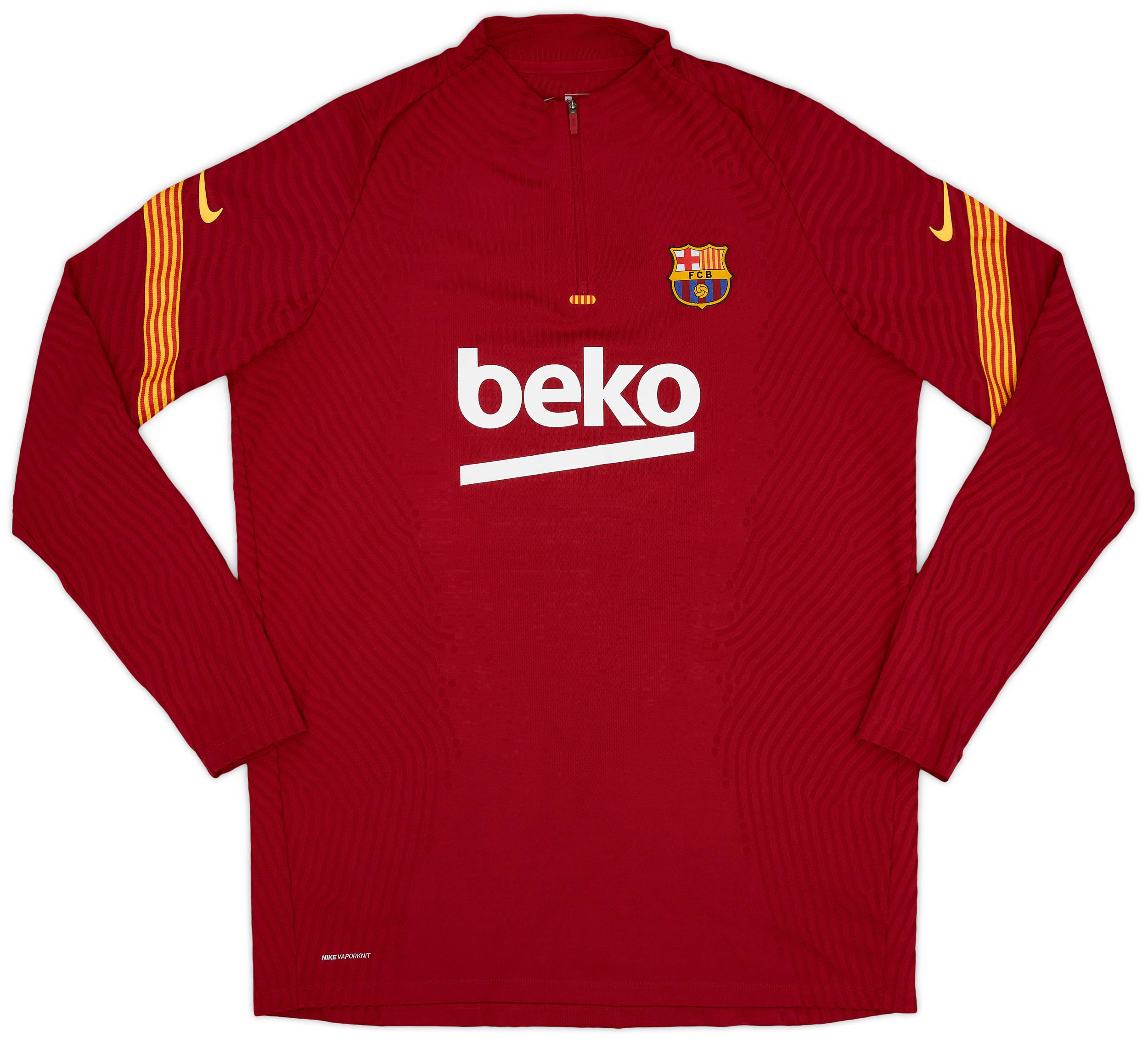 2020-21 Barcelona Vaporknit Nike 1/4 Zip Drill Top - 9/10 - (XL)