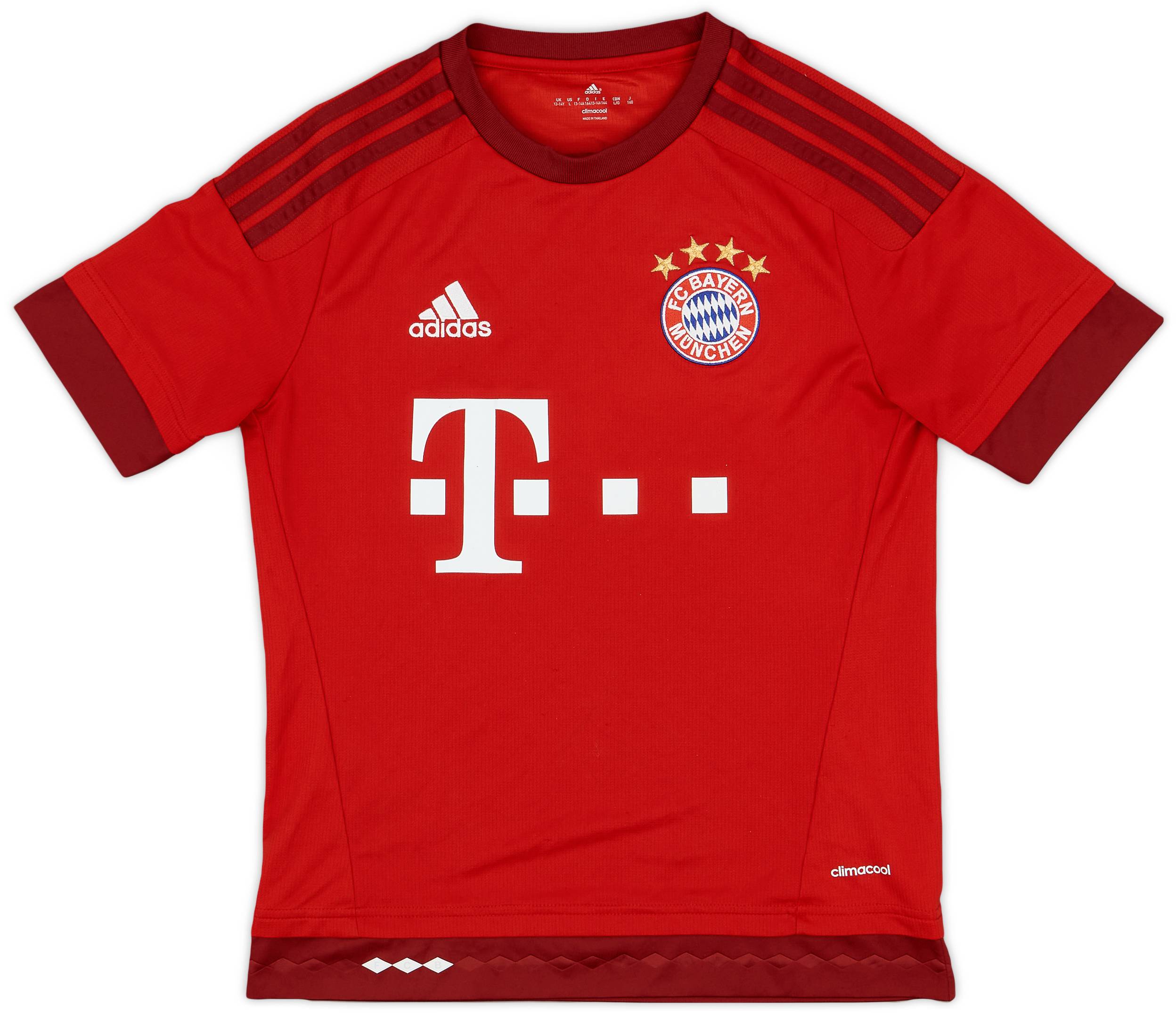 2015-16 Bayern Munich Home Shirt - 9/10 - (L.Boys)