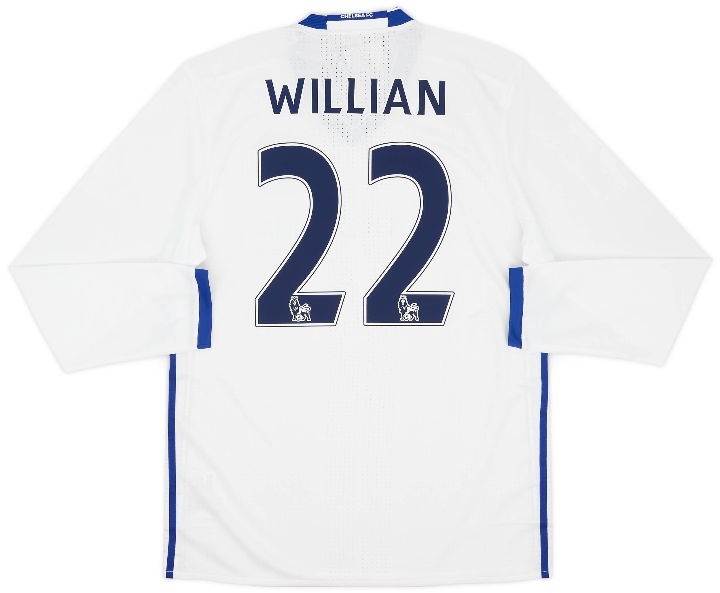 2016-17 Chelsea Player Issue Third L/S Shirt Willian #22 (XL)