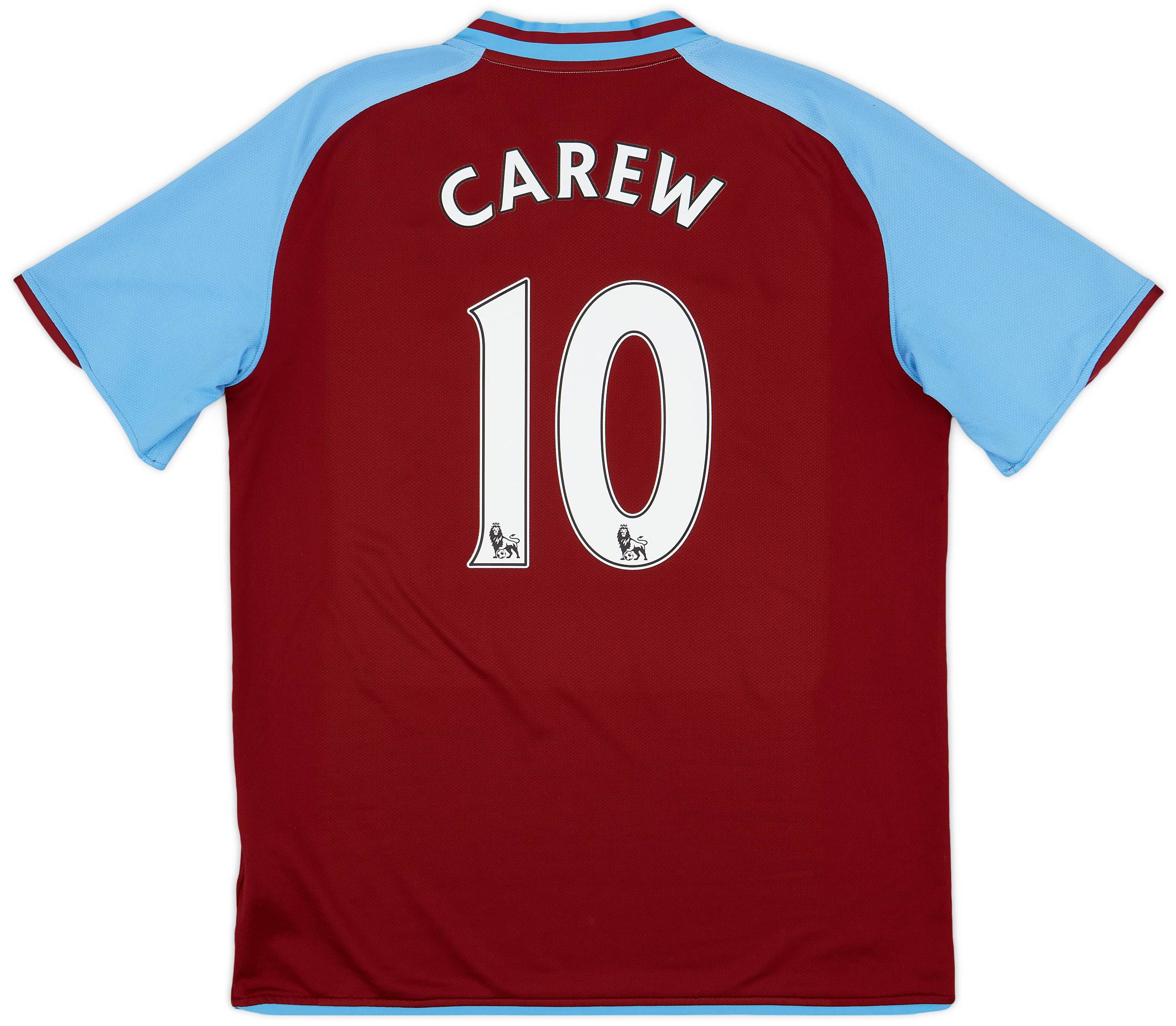2008-09 Aston Villa Home Shirt Carew #10 - 8/10 - (L)