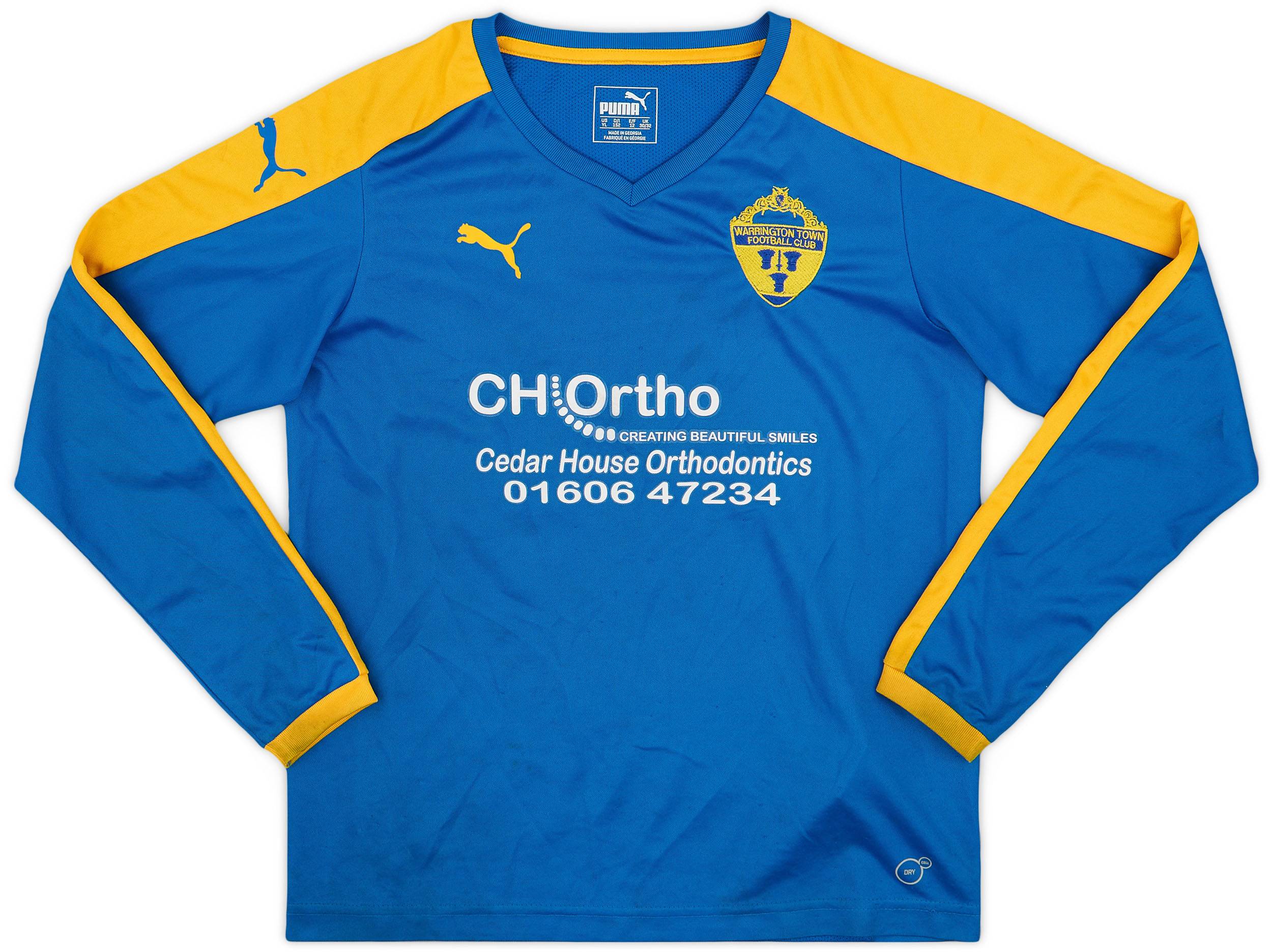 2010s Warrington Town Youth Home L/S Shirt #41 - 9/10 - (M.Boys)