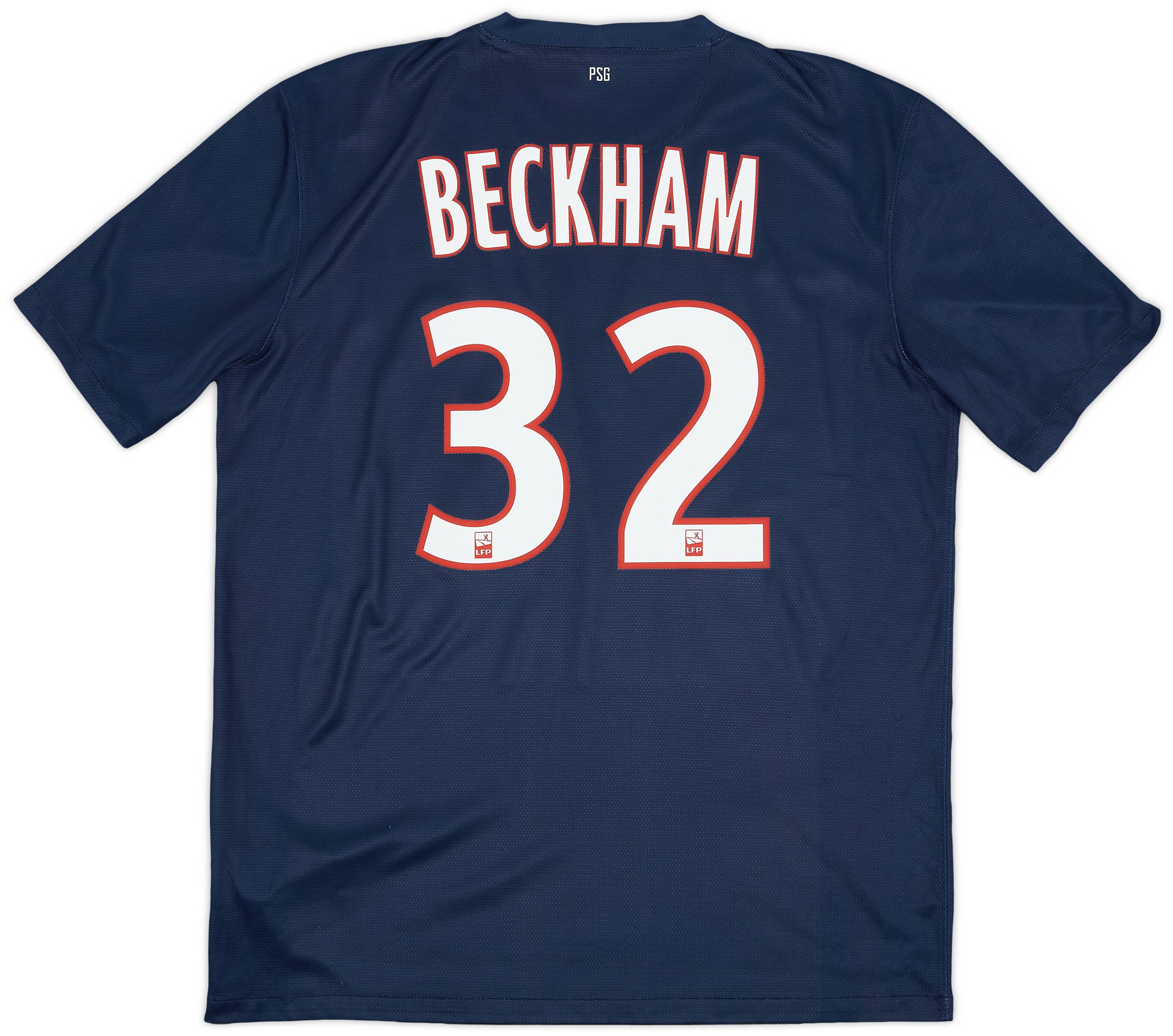 2012-13 Paris Saint-Germain Home Shirt Beckham #32 - 9/10 - (L)