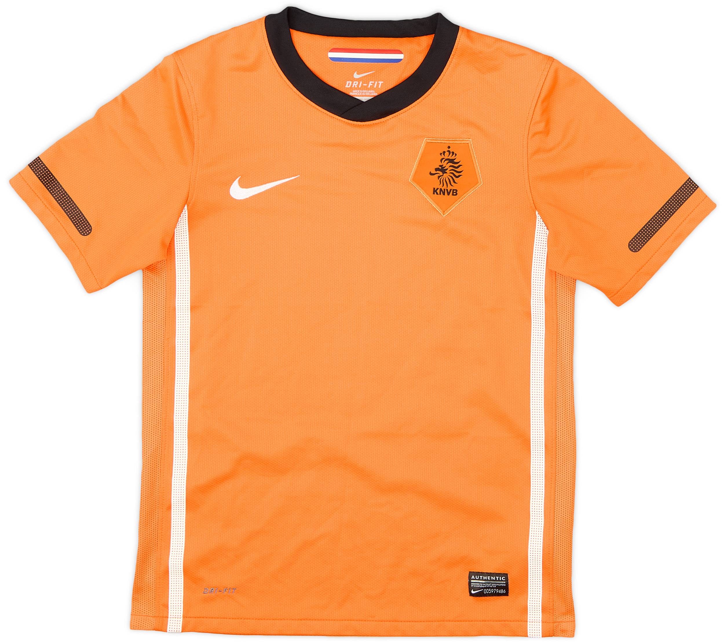 2010-11 Netherlands Home Shirt - 10/10 - (M.Boys)